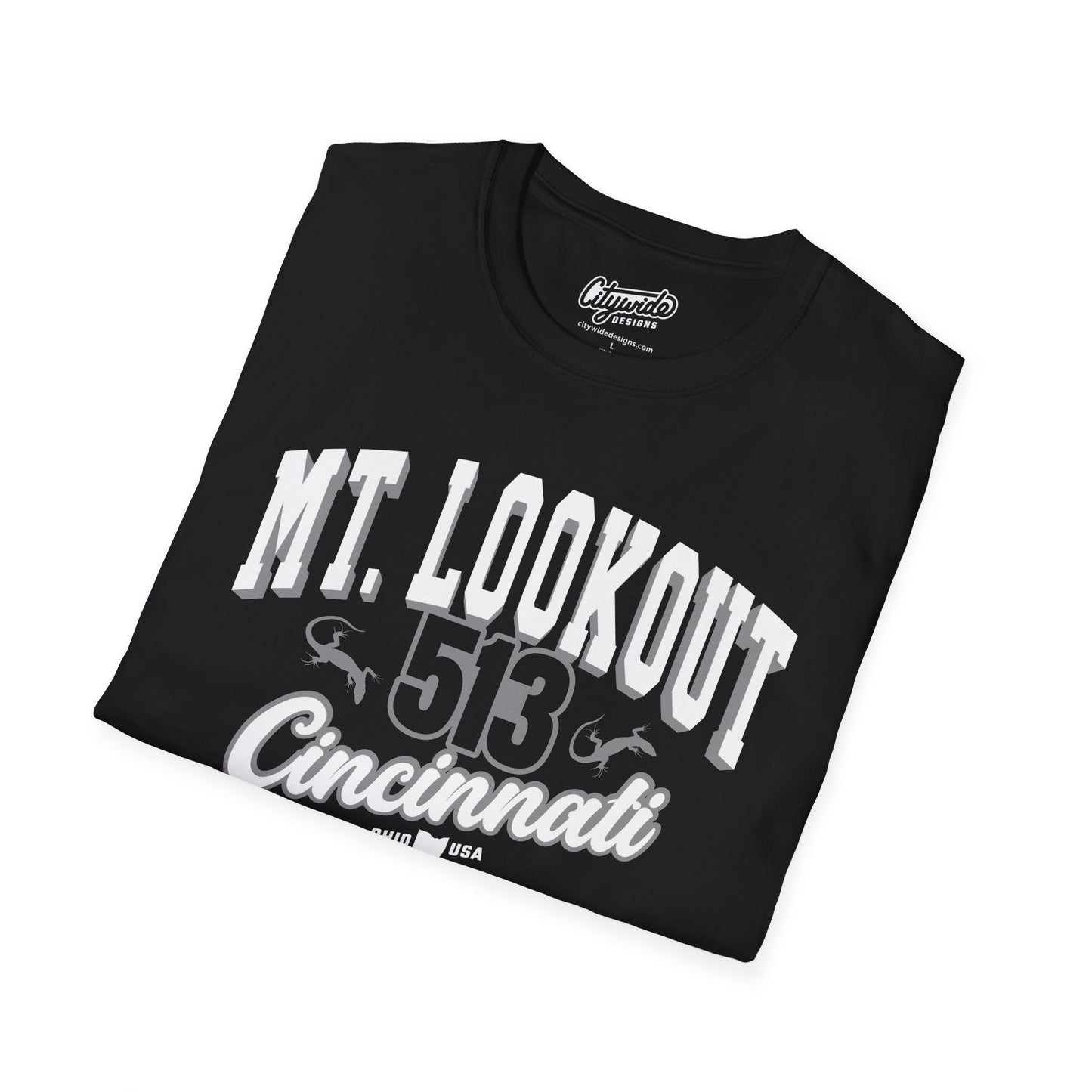 Mt. Lookout Cincinnati T-Shirt – 513, Lizards Neighborhood Tee