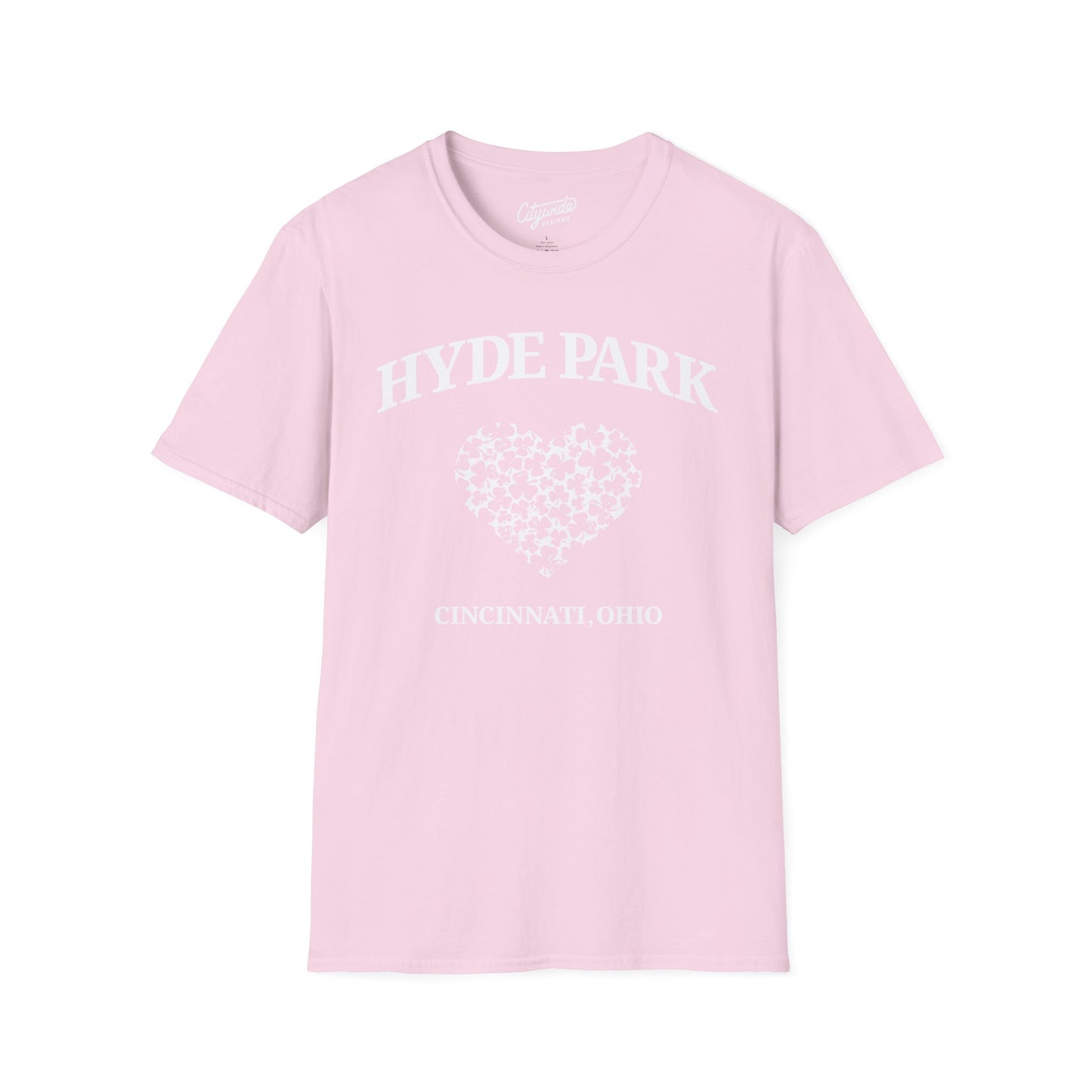 Hyde Park Cincinnati Heart of Shamrocks T-Shirt for St. Patricks Day