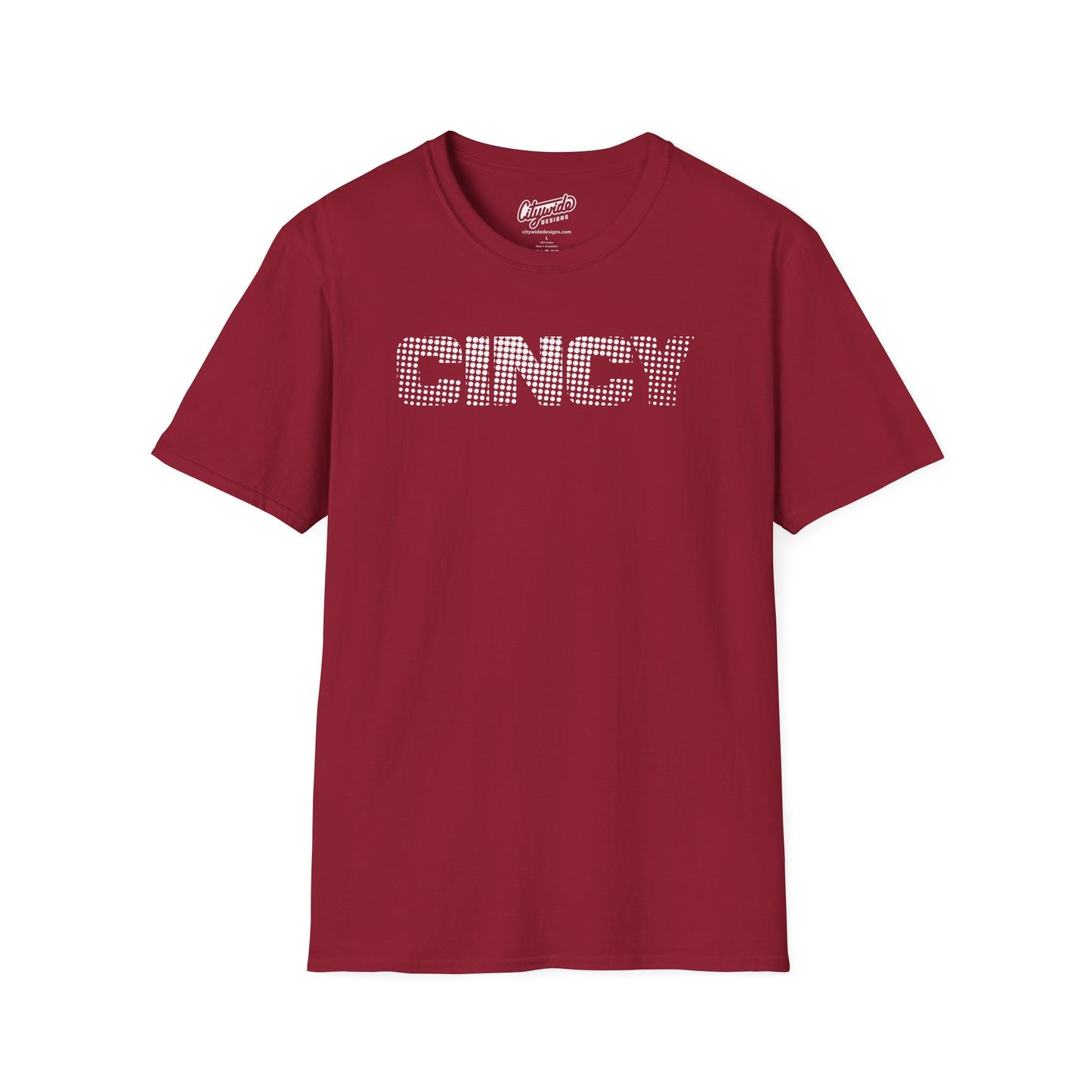 CINCY Created From Halftone Dots Design 2, Pop Art Graphic Tee
