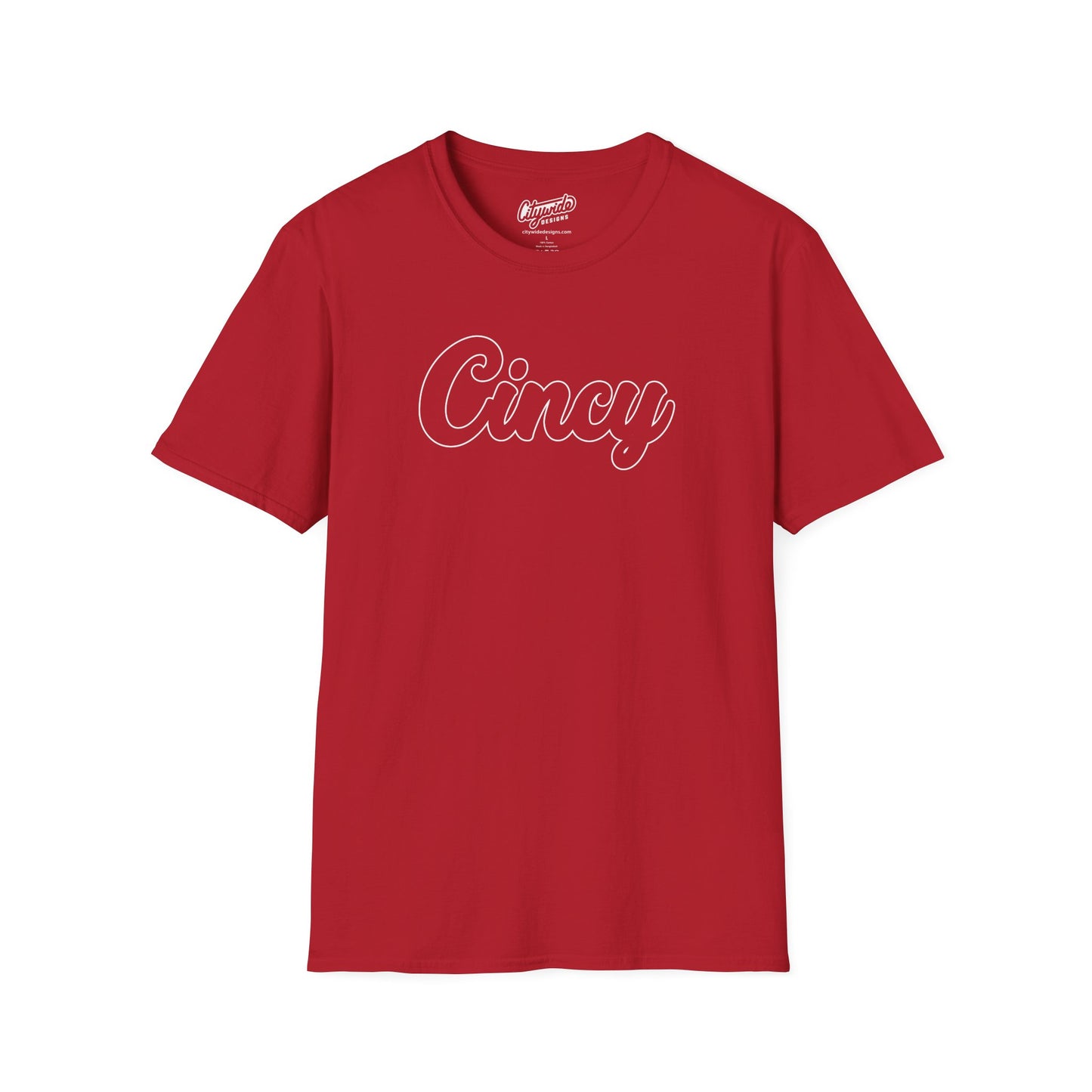 Cincy T-Shirt With Outline Font – Cincinnati Graphic Tee