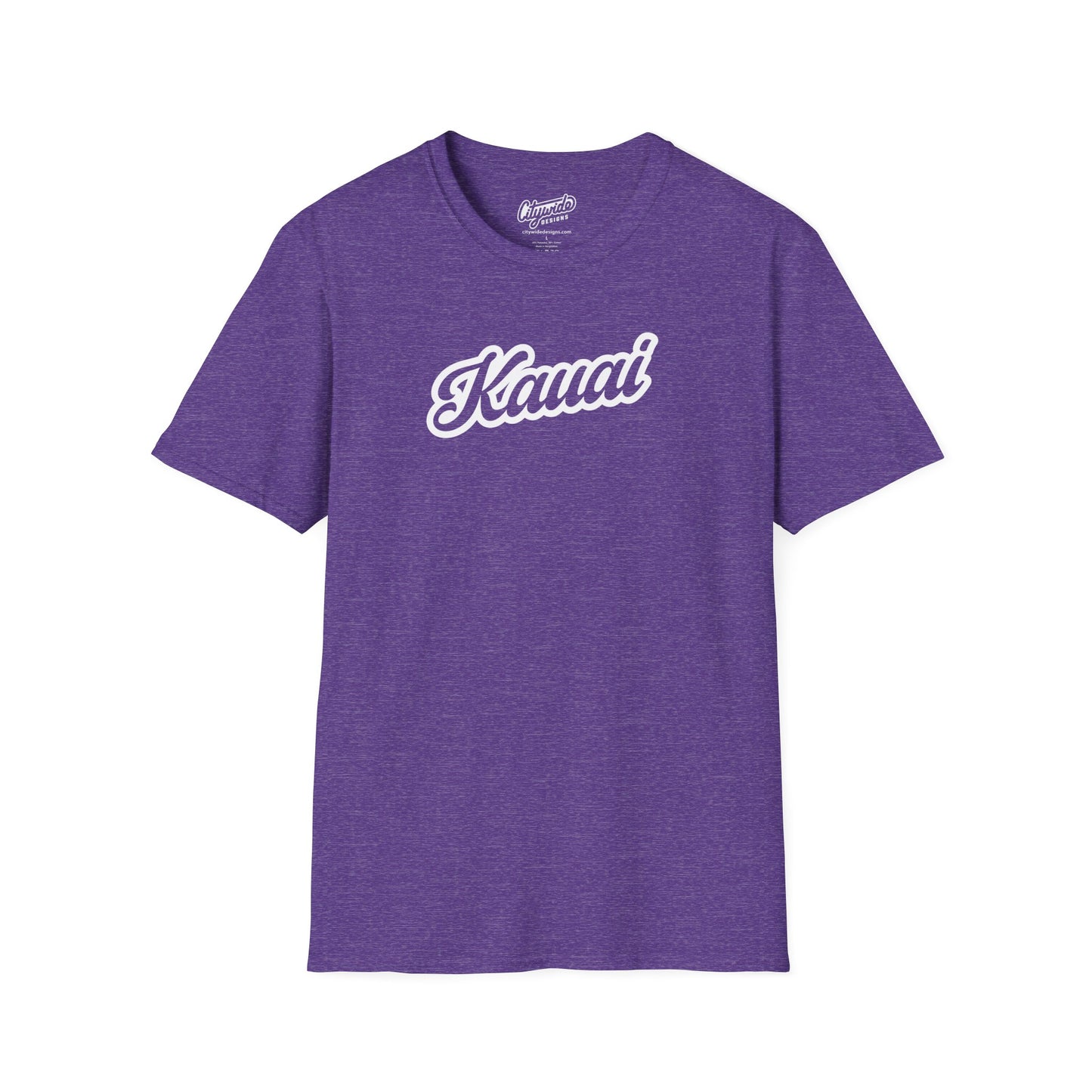 Kauai, HI Classic Script Text Stylish T-Shirt