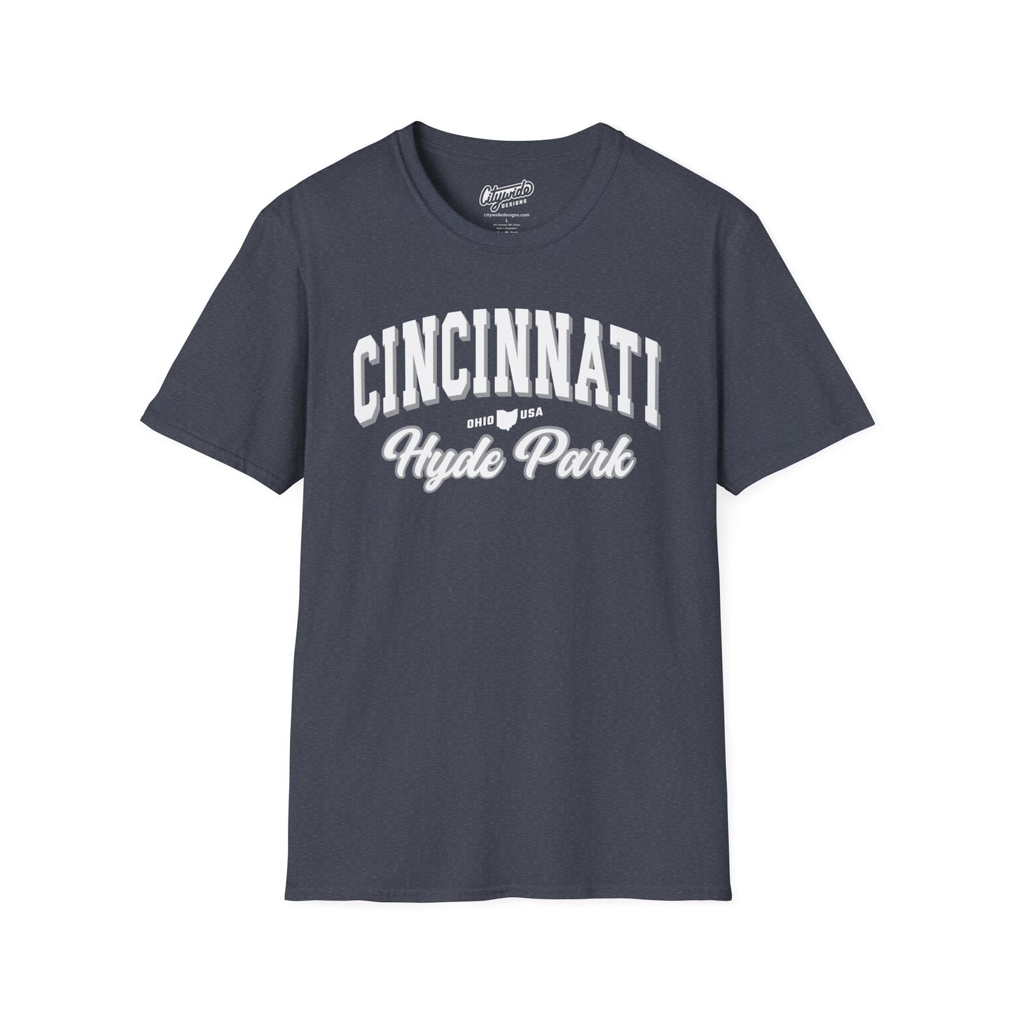 Hyde Park Script Cincinnati Varsity Tee – Ohio