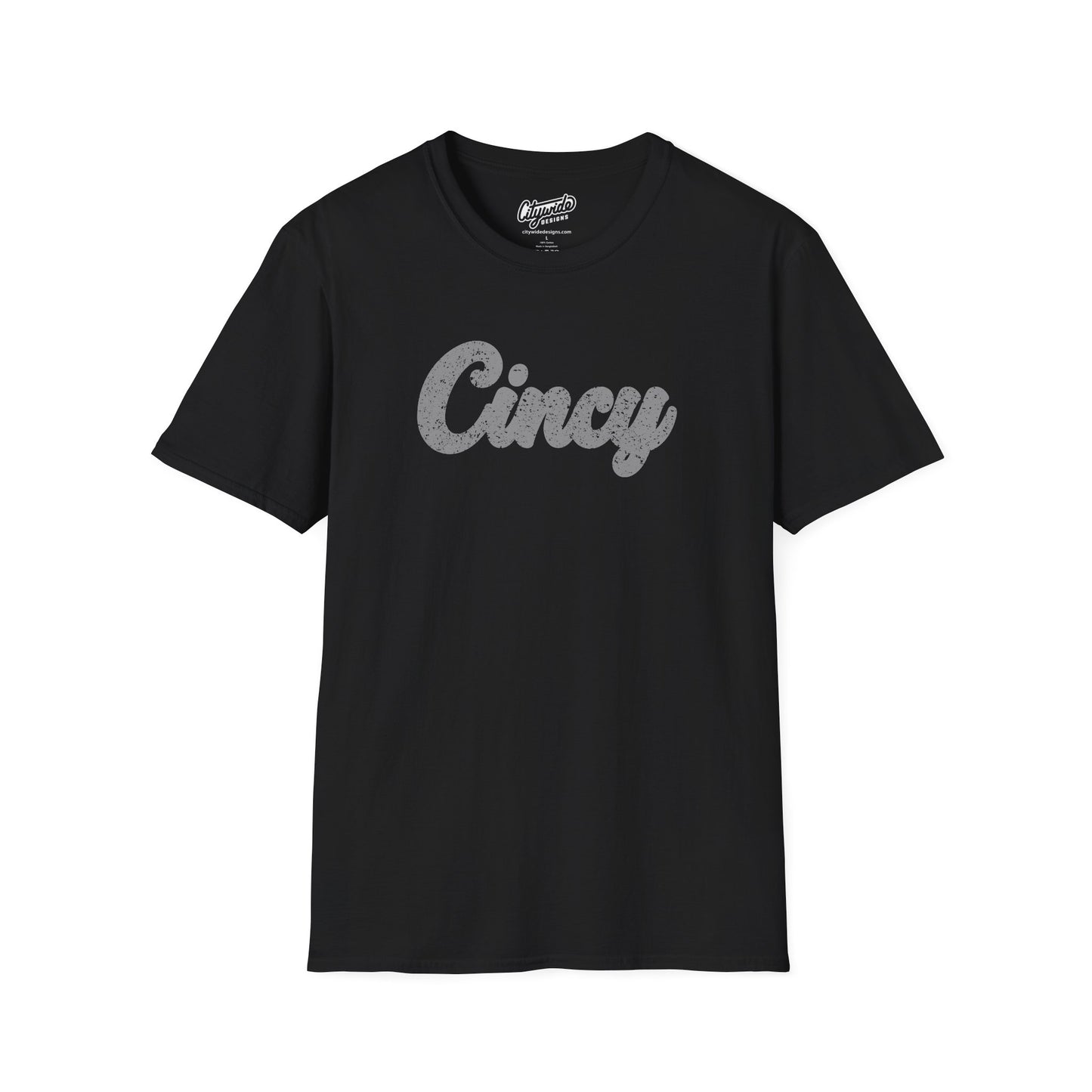 Cincy Grunge Tee – Ghosted White Cincinnati Style Shirt
