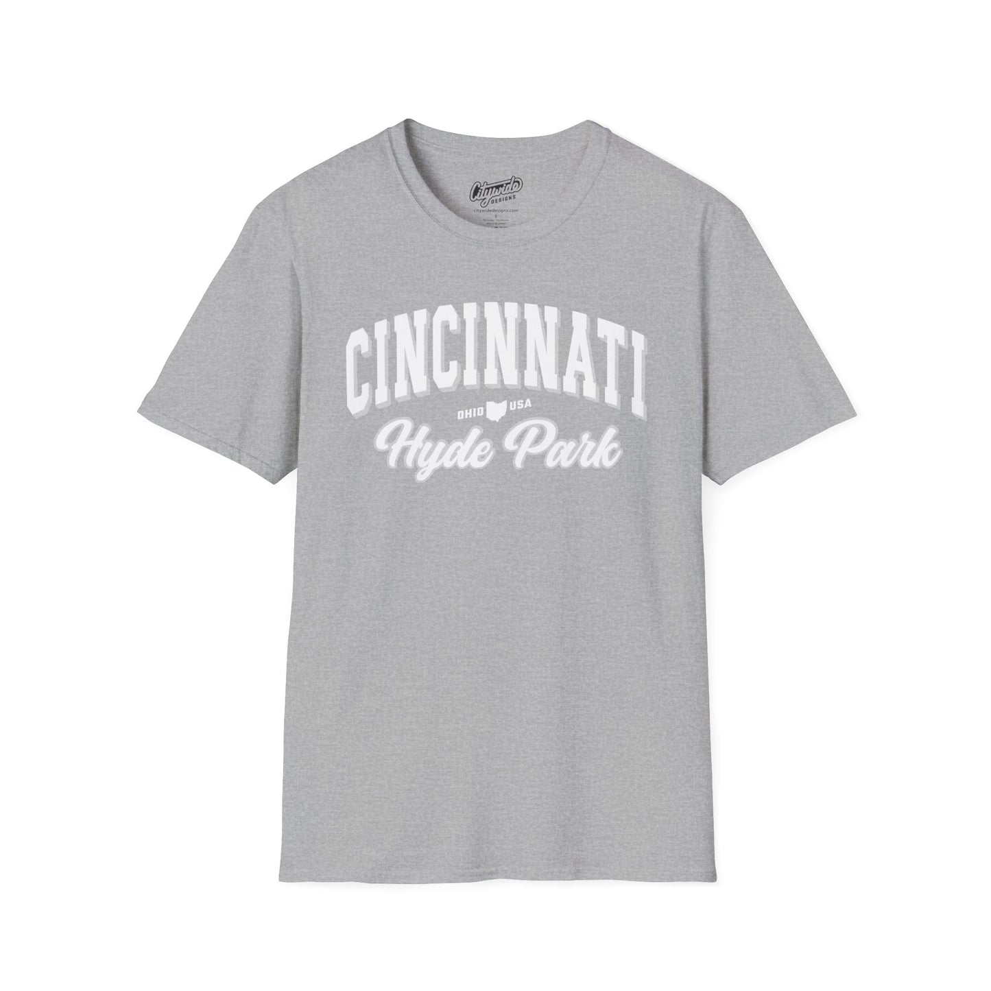 Hyde Park Script Cincinnati Varsity Tee – Ohio