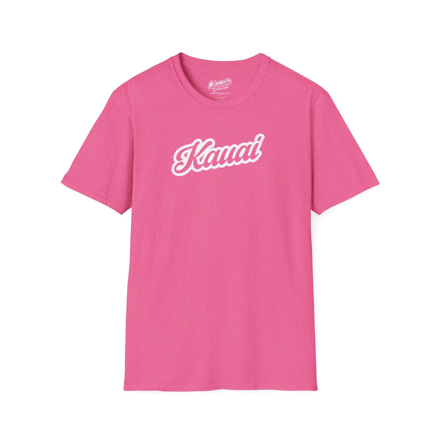Kauai, HI Classic Script Text Stylish T-Shirt