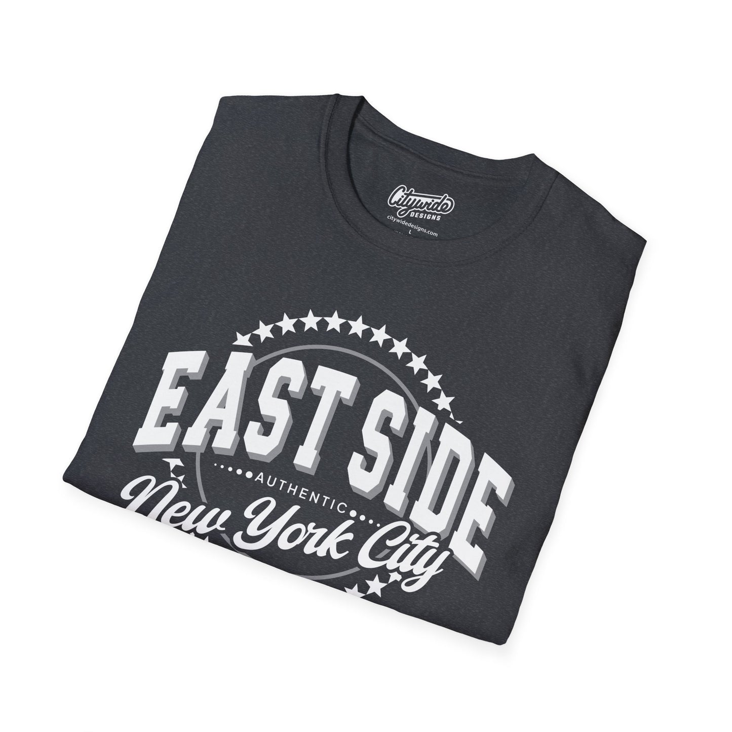 East Side, New York City Graphic Tee with Circle of Stars