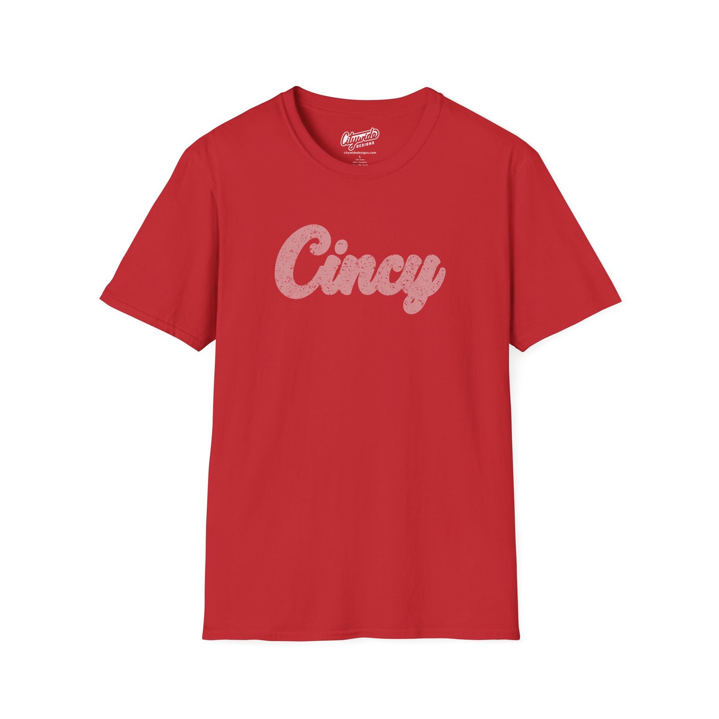 Cincy Grunge Tee – Ghosted White Cincinnati Style Shirt