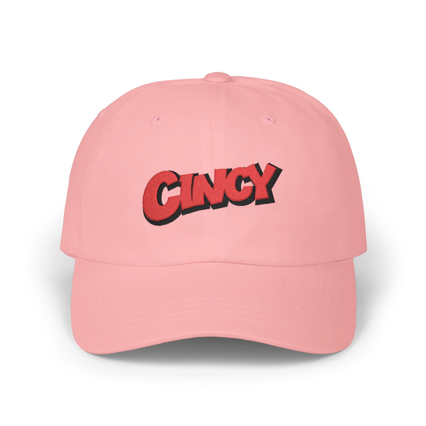 Cincy Jungle Pop Cap – Embroidered Script Baseball Hat (Cincinnati Fan)