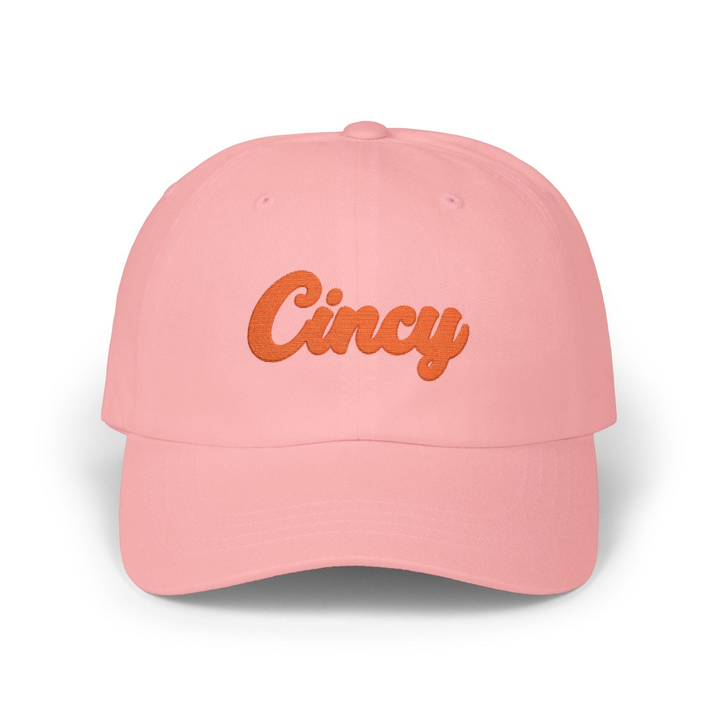 Cincy Dad Cap – Embroidered Script Baseball Hat (Cincinnati Fan)