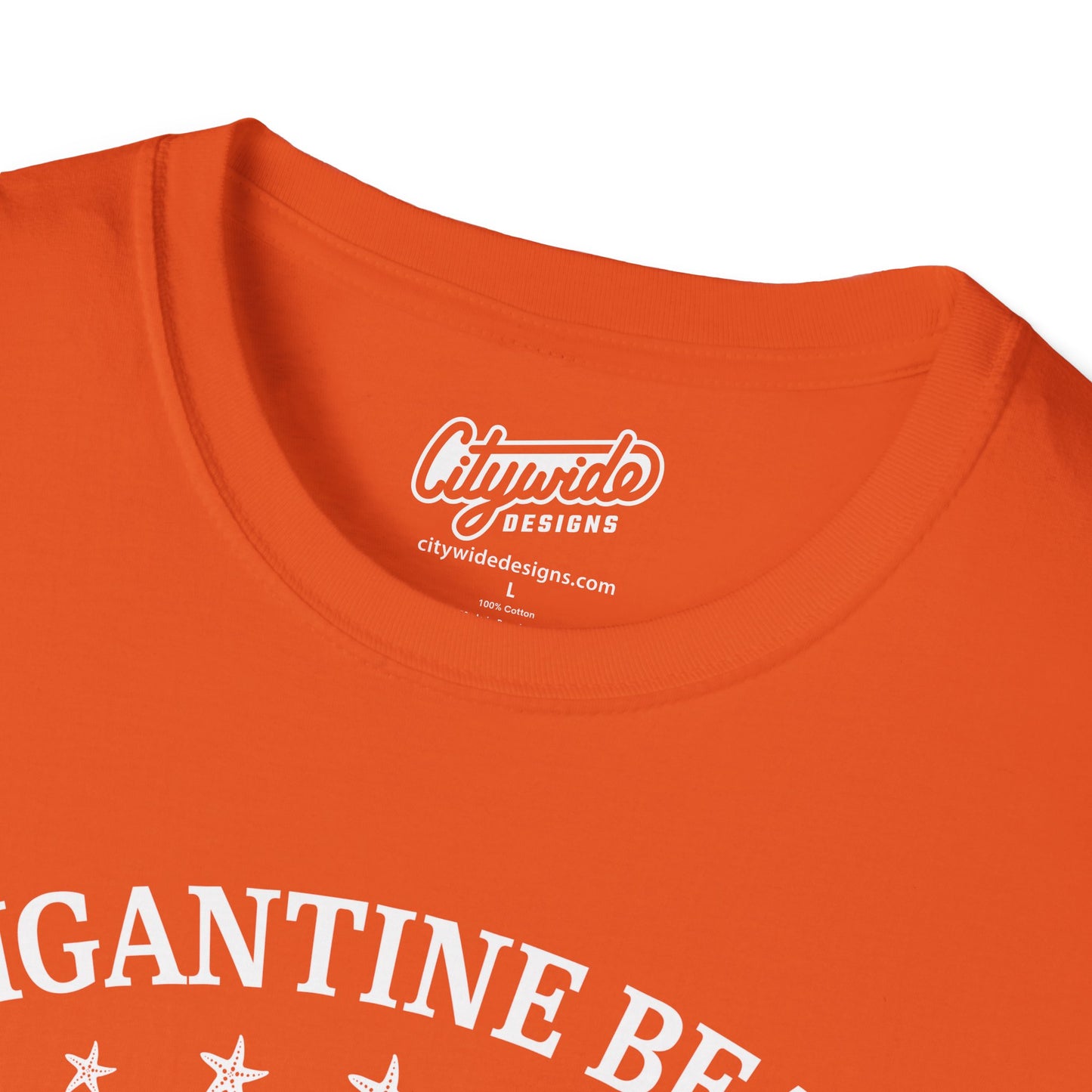 Brigantine Beach New Jersey Seashells And Stars T-Shirt