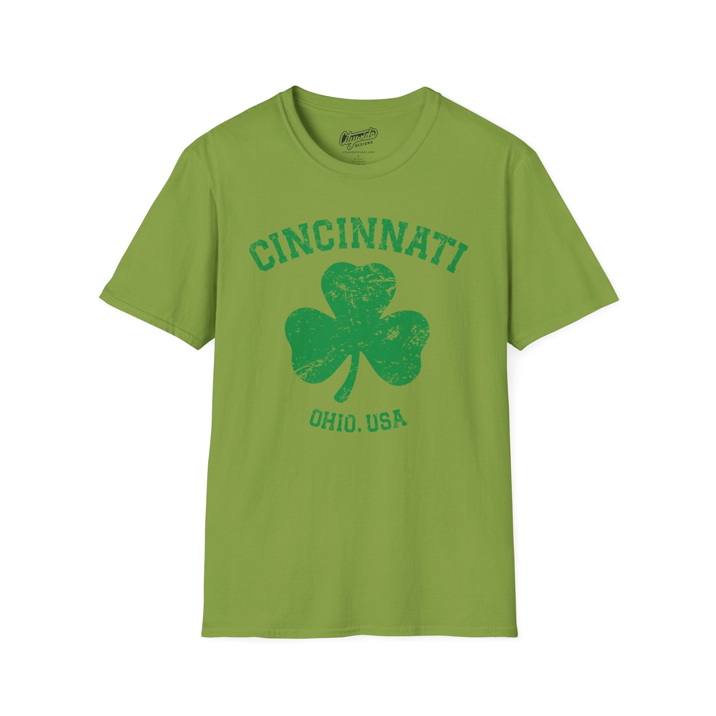 Cincinnati Shamrock T-Shirt, Great for St. Patricks Day!