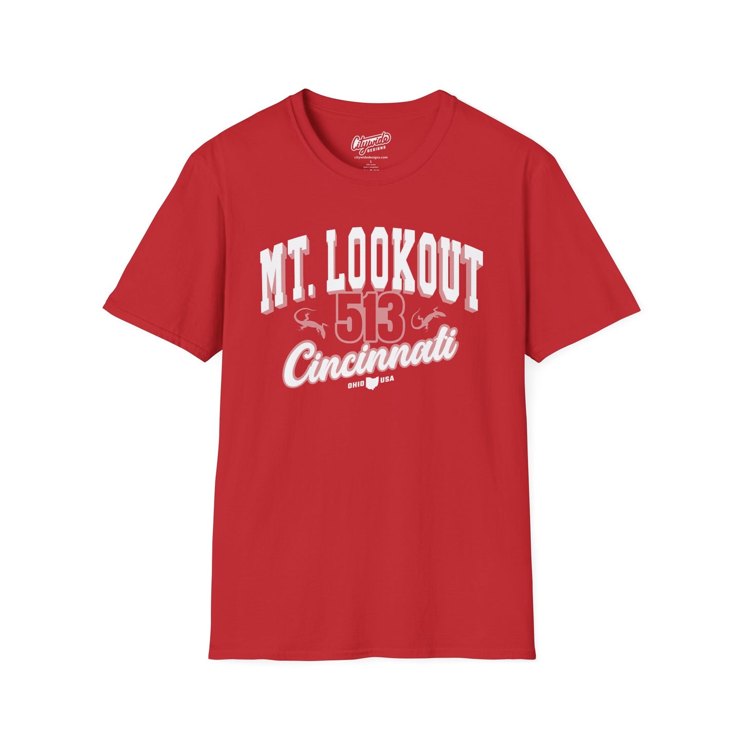 Mt. Lookout Cincinnati T-Shirt – 513, Lizards Neighborhood Tee