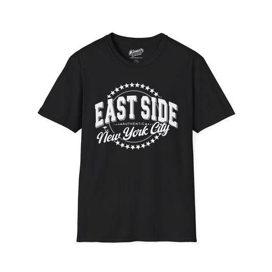East Side, New York City Graphic Tee with Circle of Stars