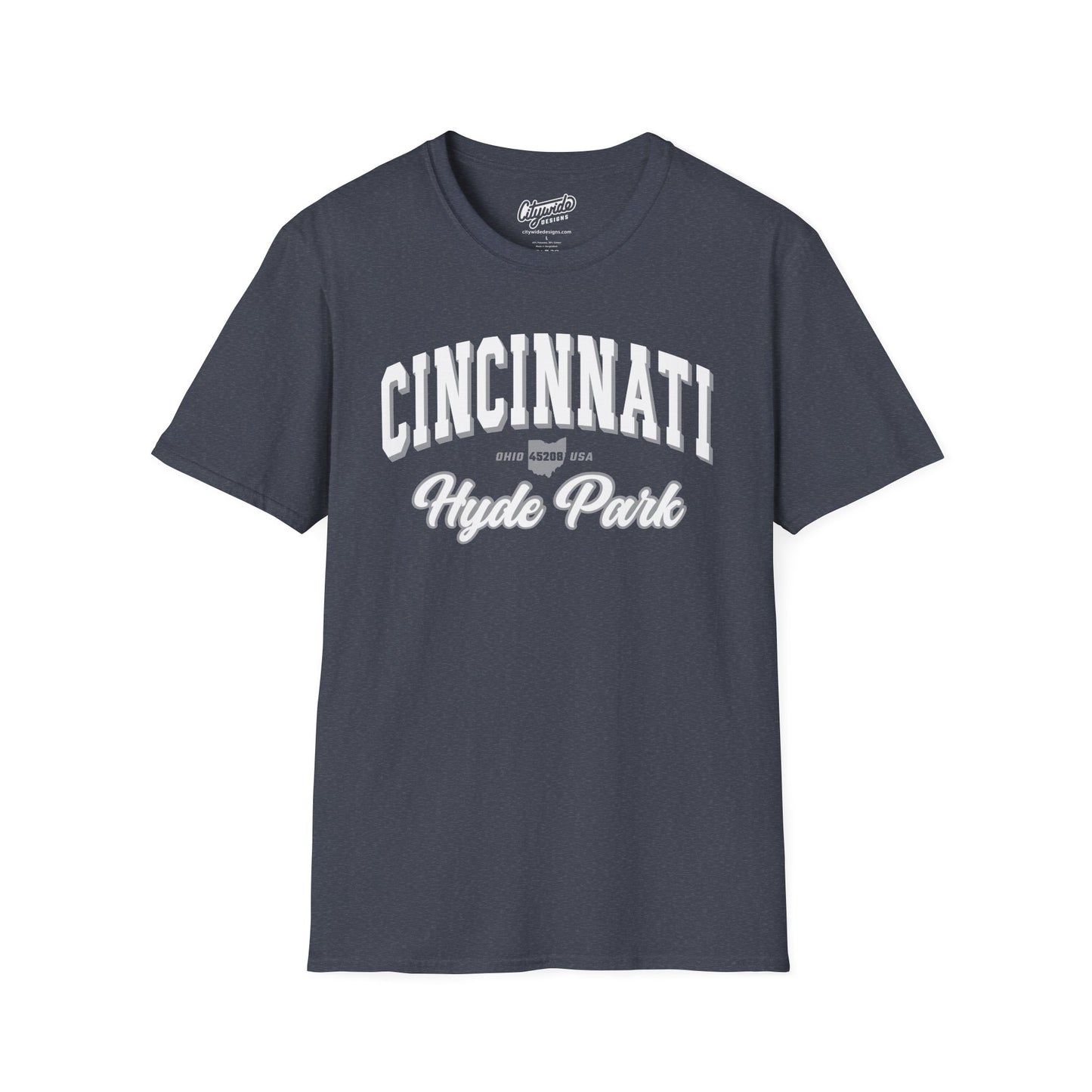 Hyde Park Script Tee – Cincinnati Varsity 45208 Ohio