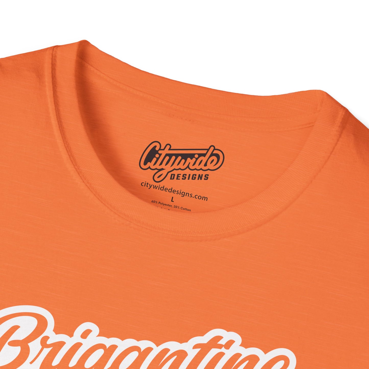 Brigantine NJ, Fancy Script Text Graphic T-Shirt
