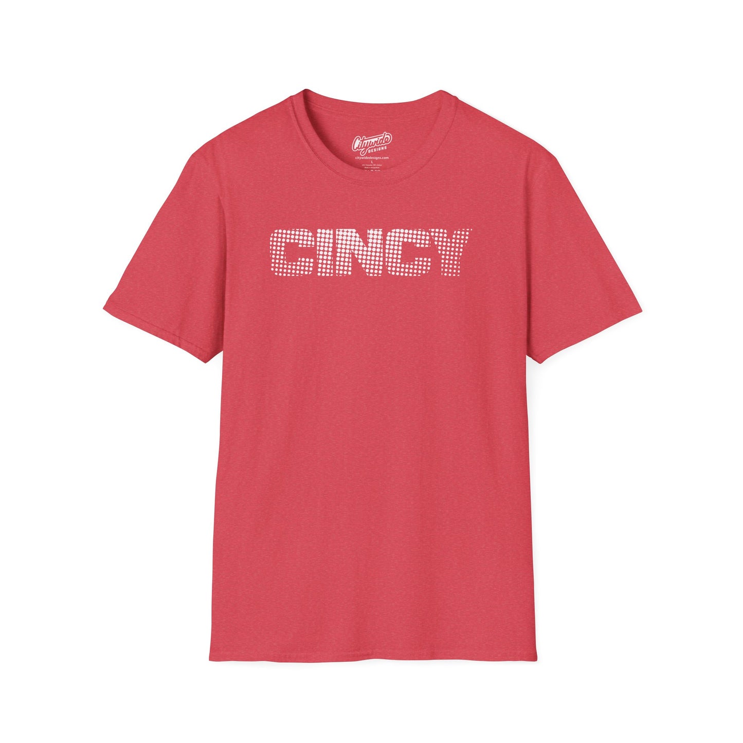 CINCY Created From Halftone Dots Design 2, Pop Art Graphic Tee