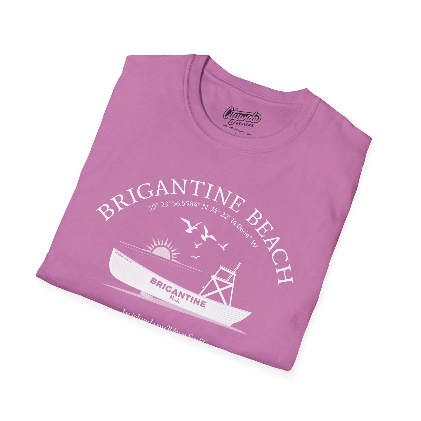 Brigantine, NJ, Beach Patrol Boat, An Island You'll Love For Life T-Shirt