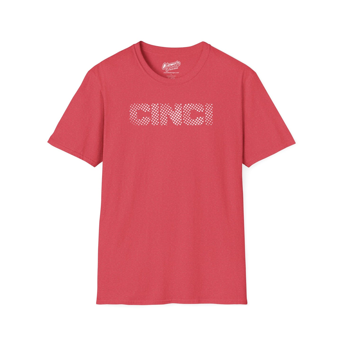 CINCI Created From Halftone Dots, Pop Art l Design Graphic Tee