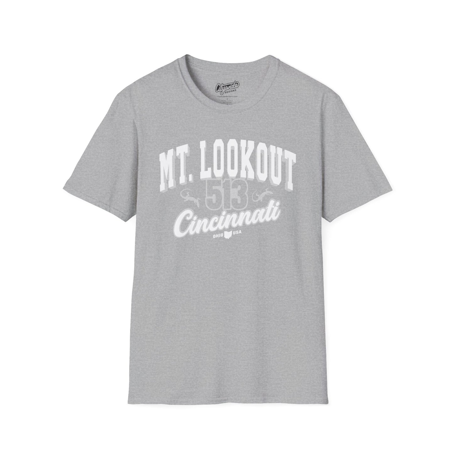 Mt. Lookout Cincinnati T-Shirt – 513, Lizards Neighborhood Tee