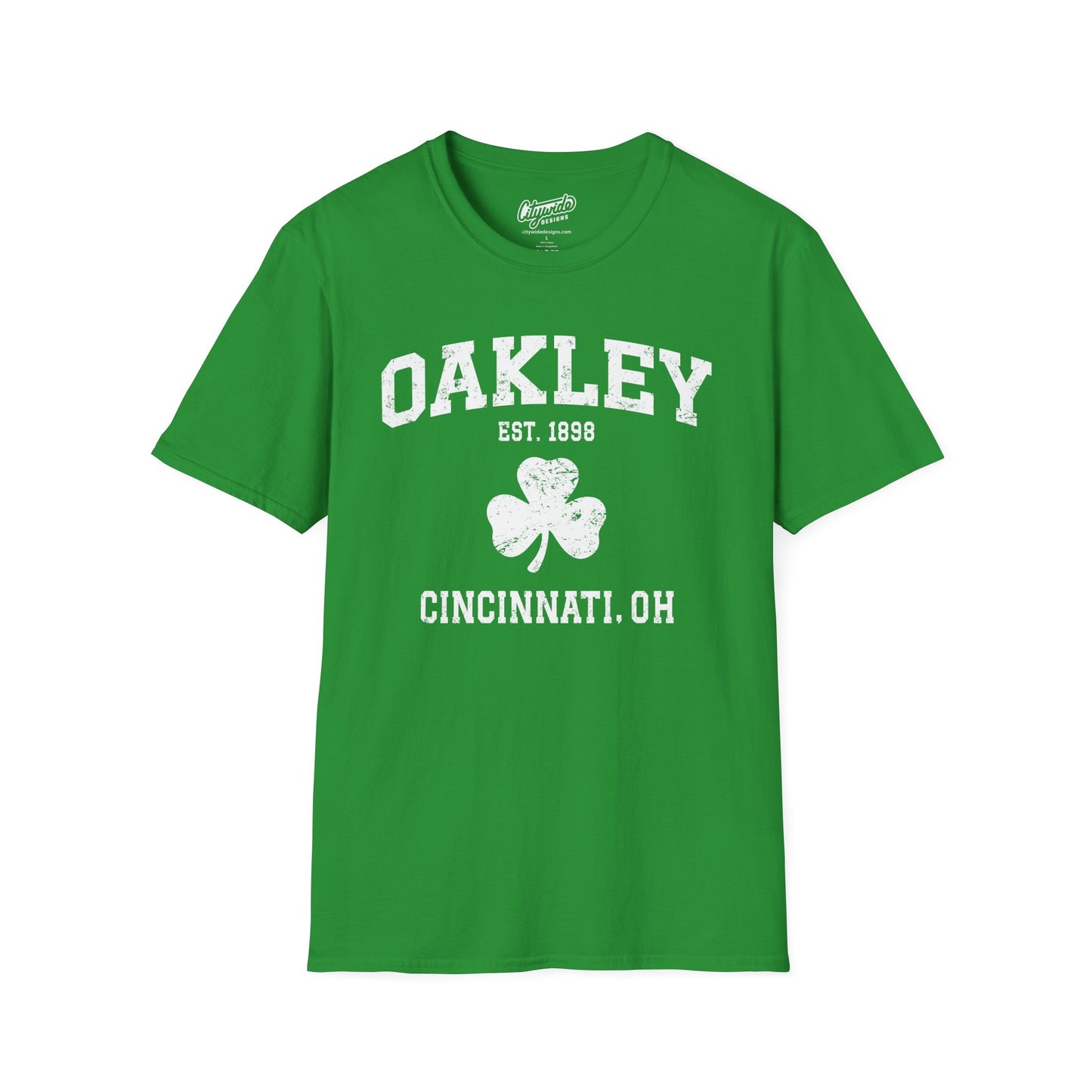 Oakley Neighborhood Pride Shamrock T-Shirt, Cincinnati Ohio Apparel