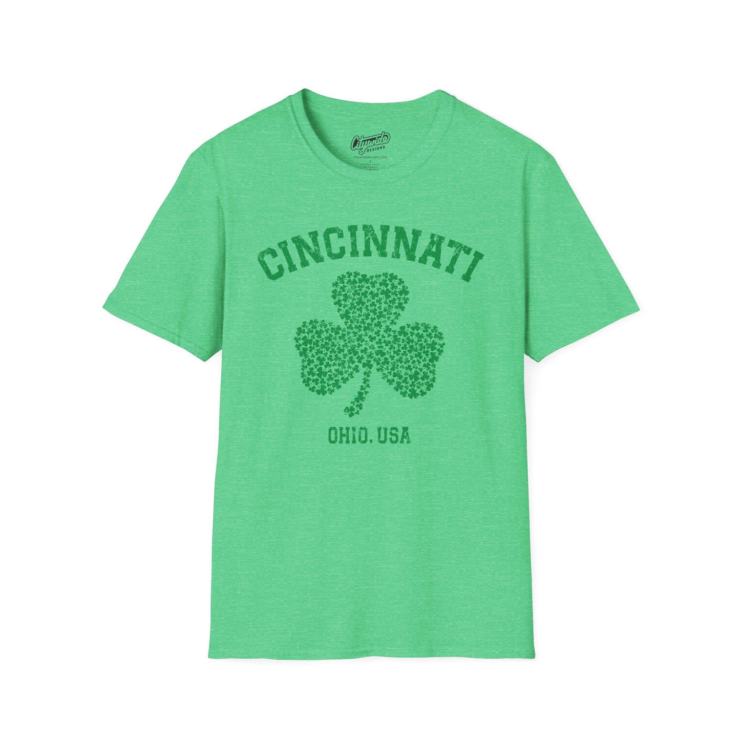 Cincinnati Shamrock T-Shirt – Big Shamrock of Tiny Shamrocks
