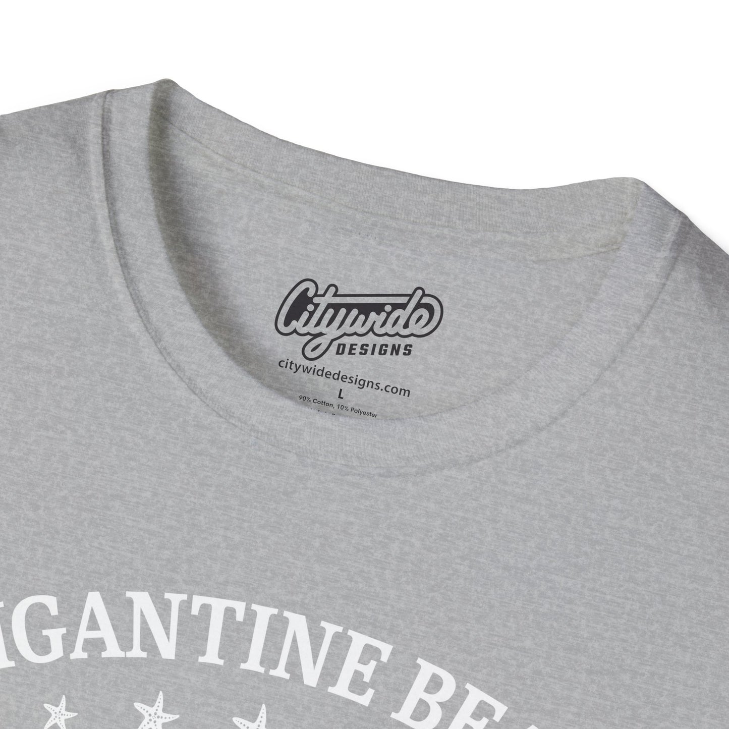 Brigantine Beach New Jersey Seashells And Stars T-Shirt