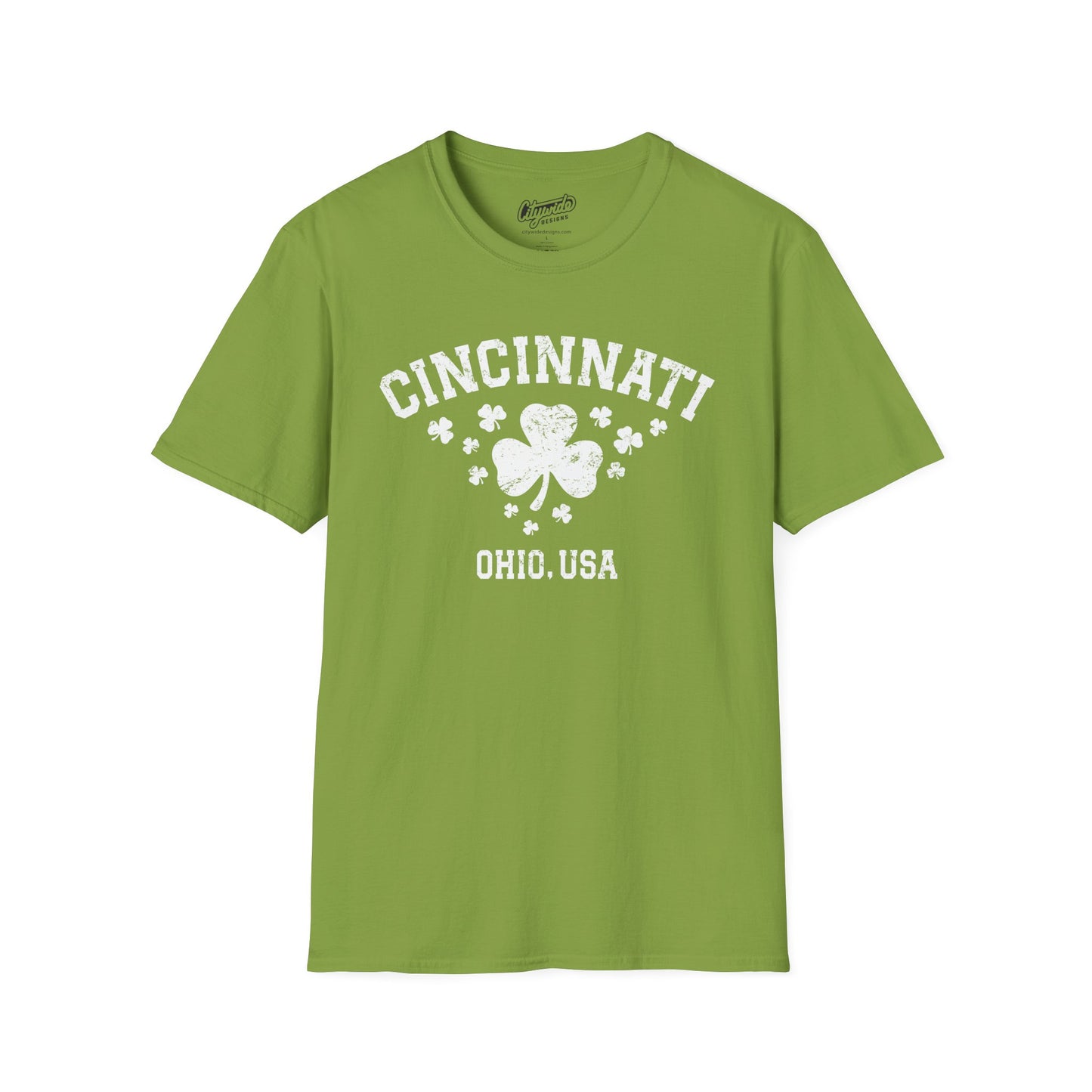 Cincinnati Shamrock T-Shirt | Lucky 12 Shamrocks City Design