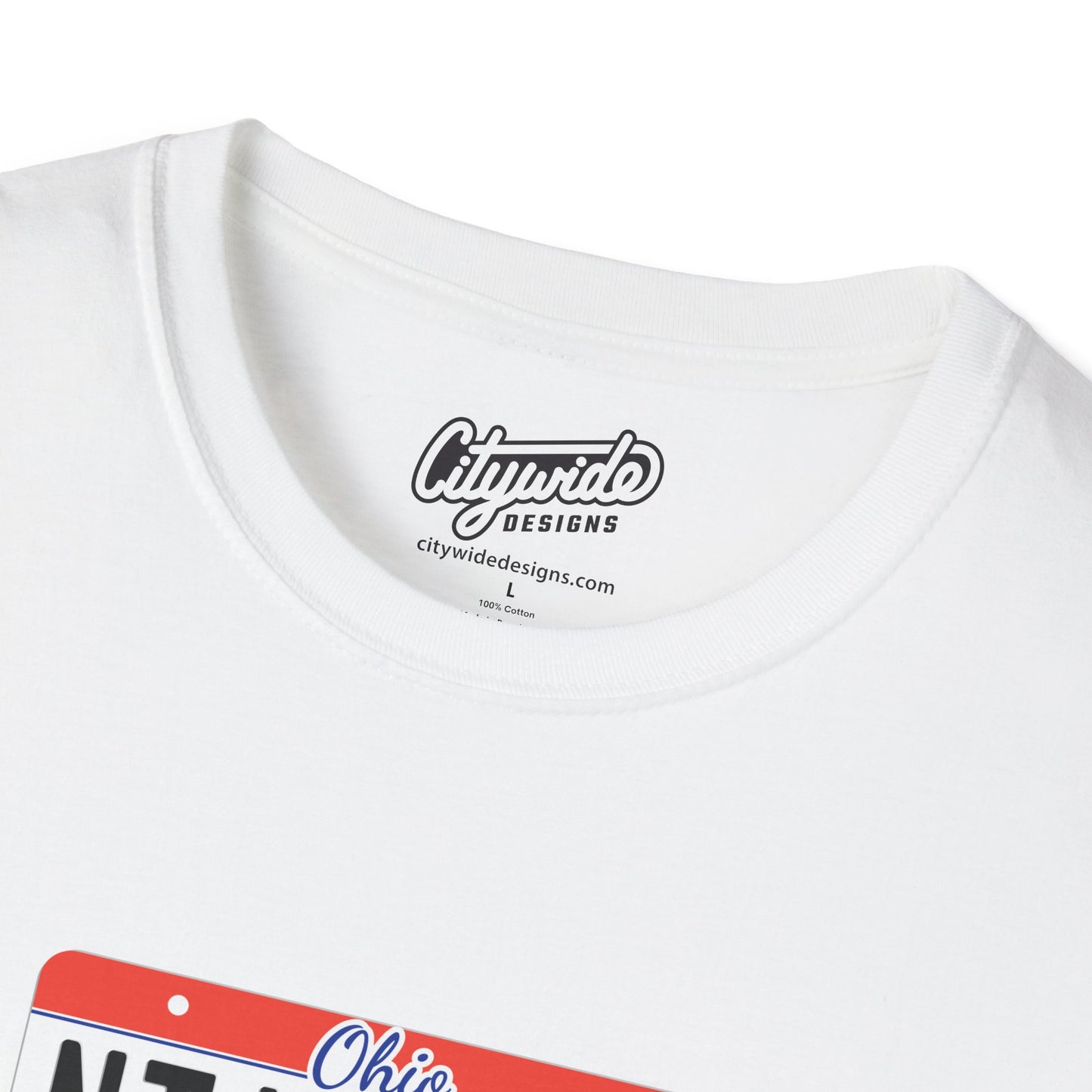 Ohio License Plate Graphic Tee with Nt Yr Grl Text T-Shirt