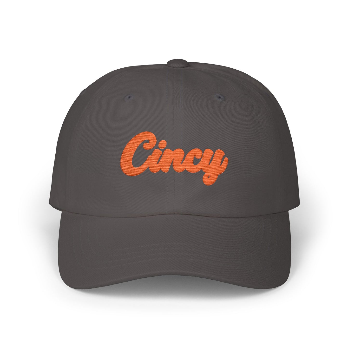 Cincy Dad Cap – Embroidered Script Baseball Hat (Cincinnati Fan)