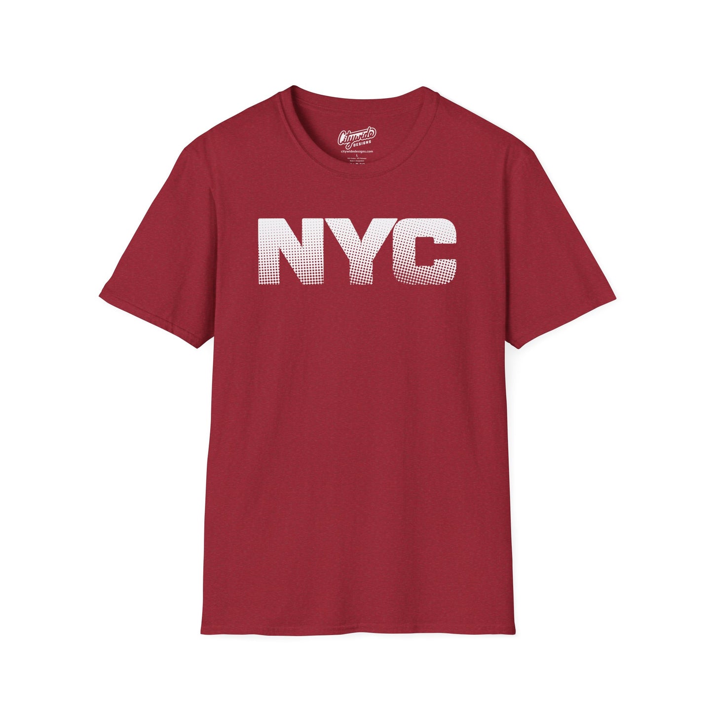 NYC Pop Art Graphic Tee Design Using Halftone Effect