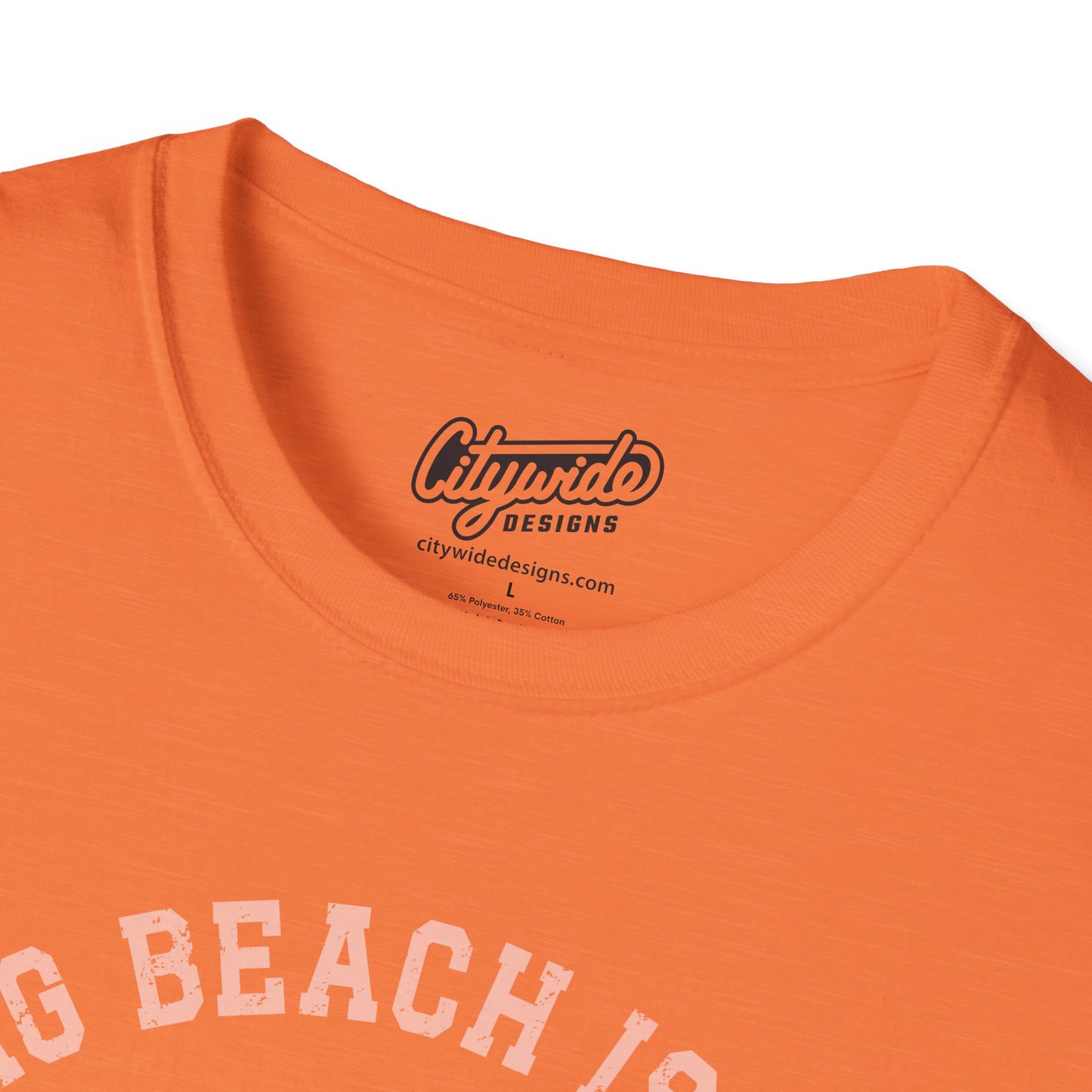 Long Beach Island, NJ Beach T-Shirt with Heart, Faded, Distressed Look