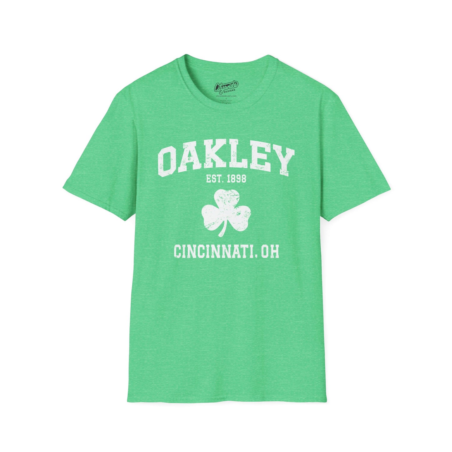 Oakley Neighborhood Pride Shamrock T-Shirt, Cincinnati Ohio Apparel