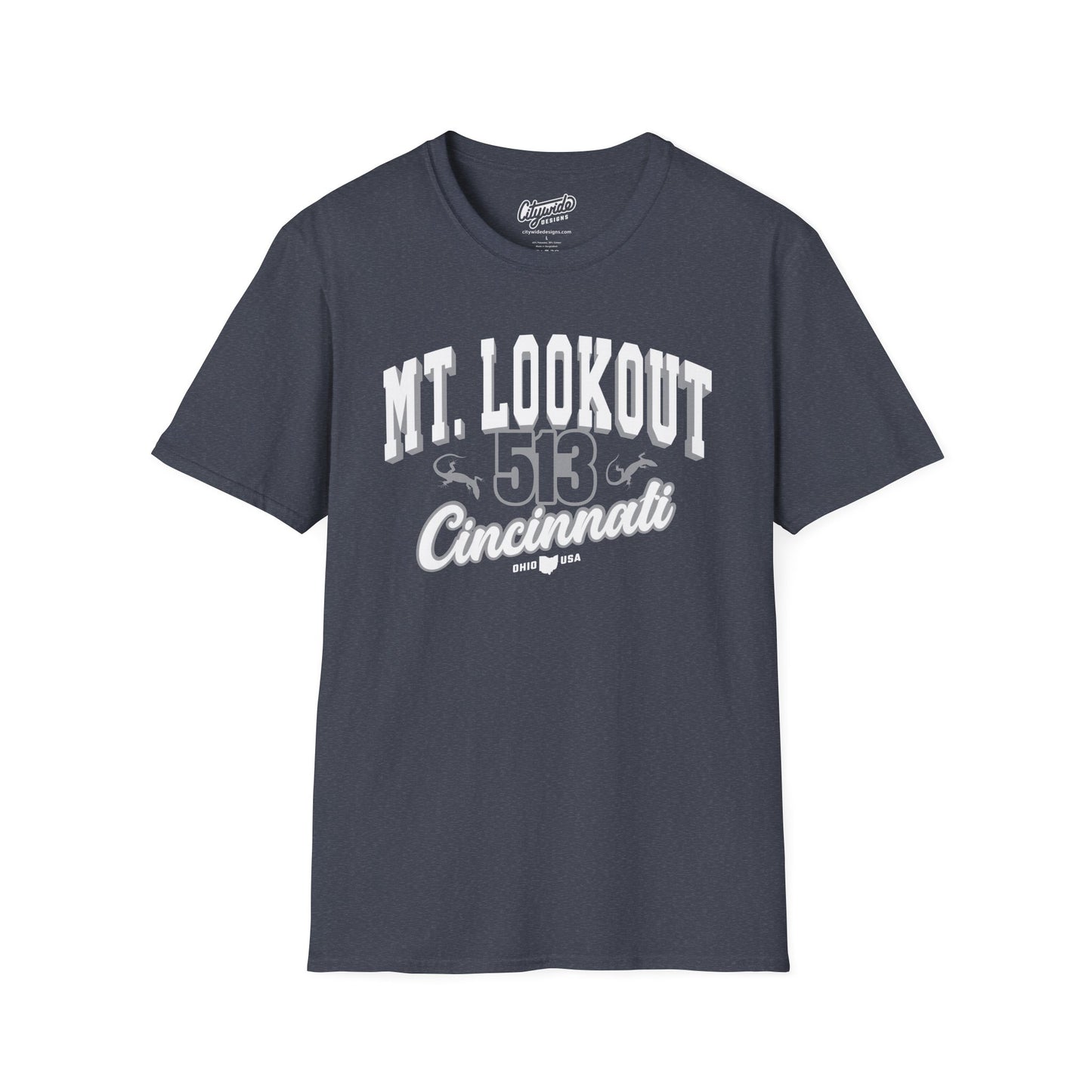 Mt. Lookout Cincinnati T-Shirt – 513, Lizards Neighborhood Tee