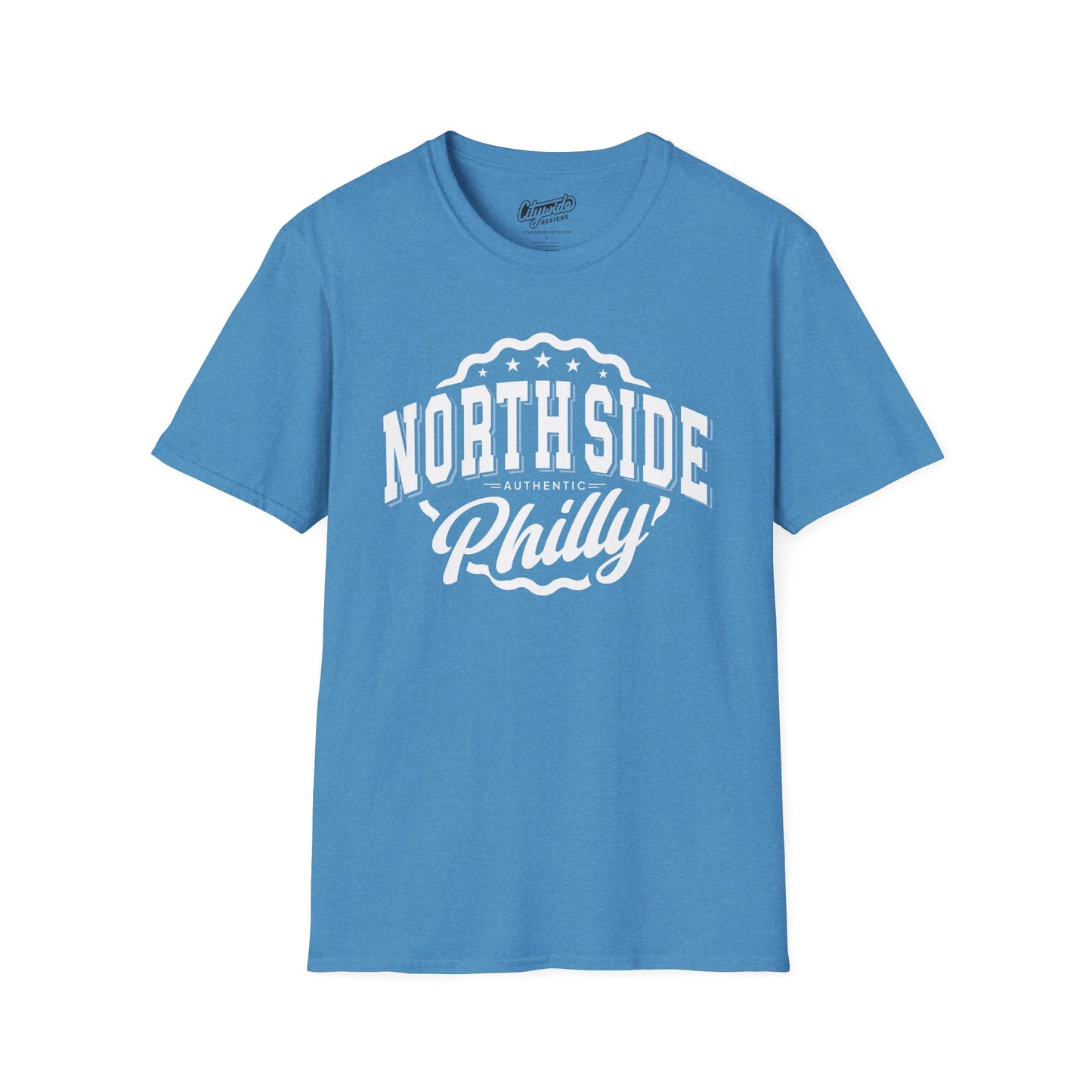 North Side Philly Graphic Tee with Stars & Ribbon, Philadelphia Pride