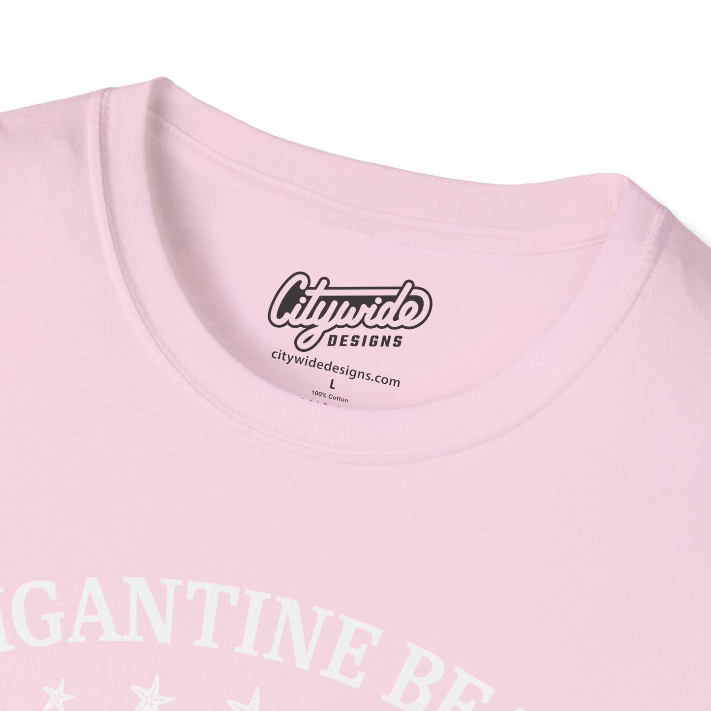 Brigantine Beach New Jersey Seashells And Stars T-Shirt