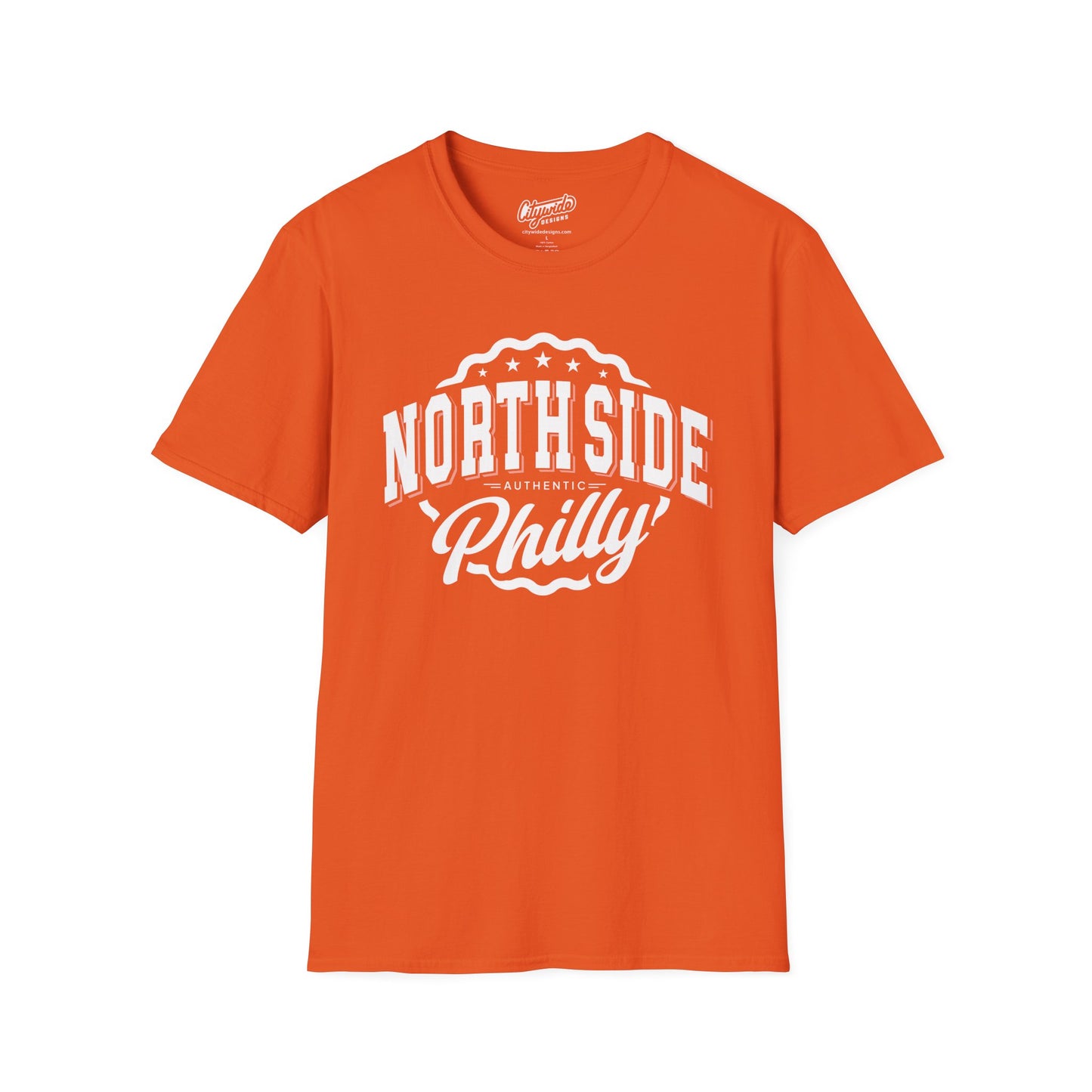 North Side Philly Graphic Tee with Stars & Ribbon, Philadelphia Pride