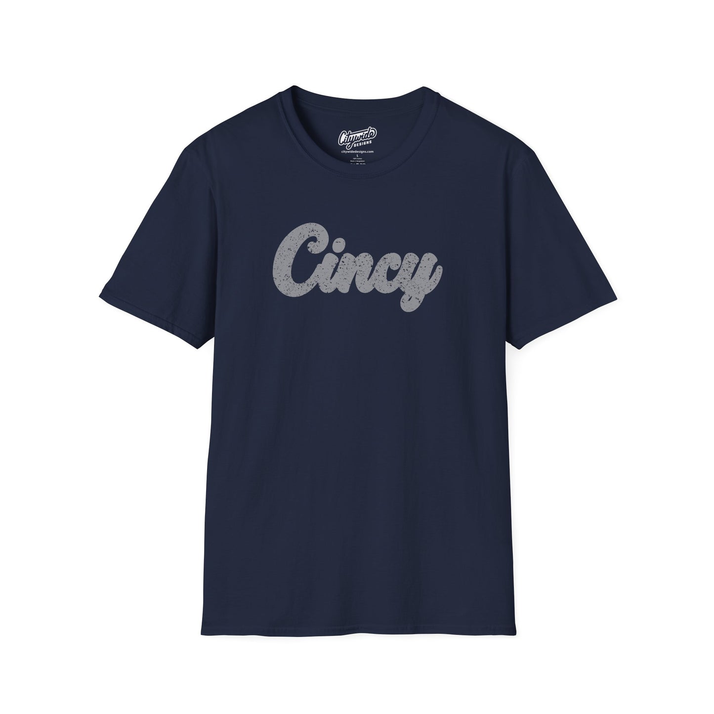 Cincy Grunge Tee – Ghosted White Cincinnati Style Shirt