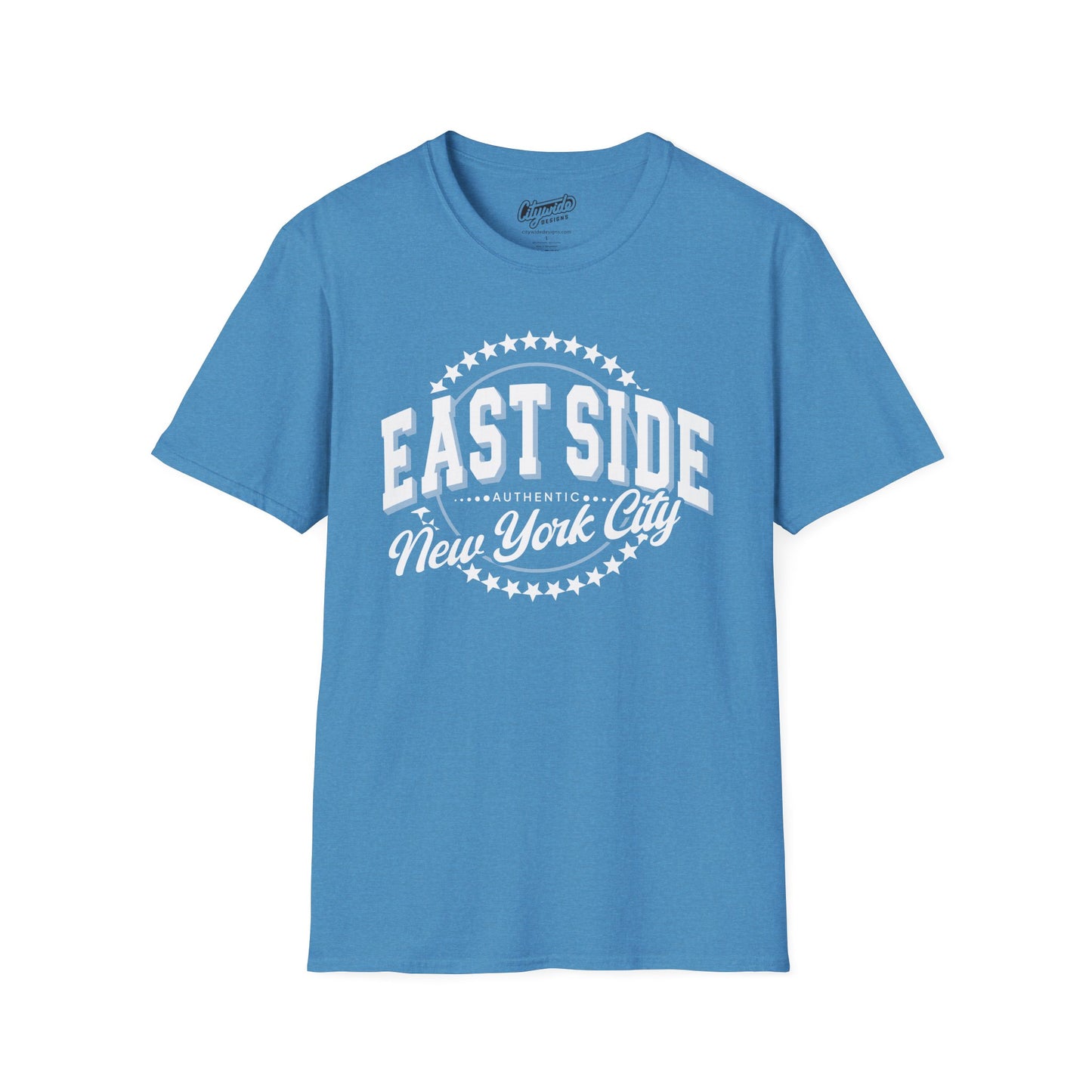 East Side, New York City Graphic Tee with Circle of Stars