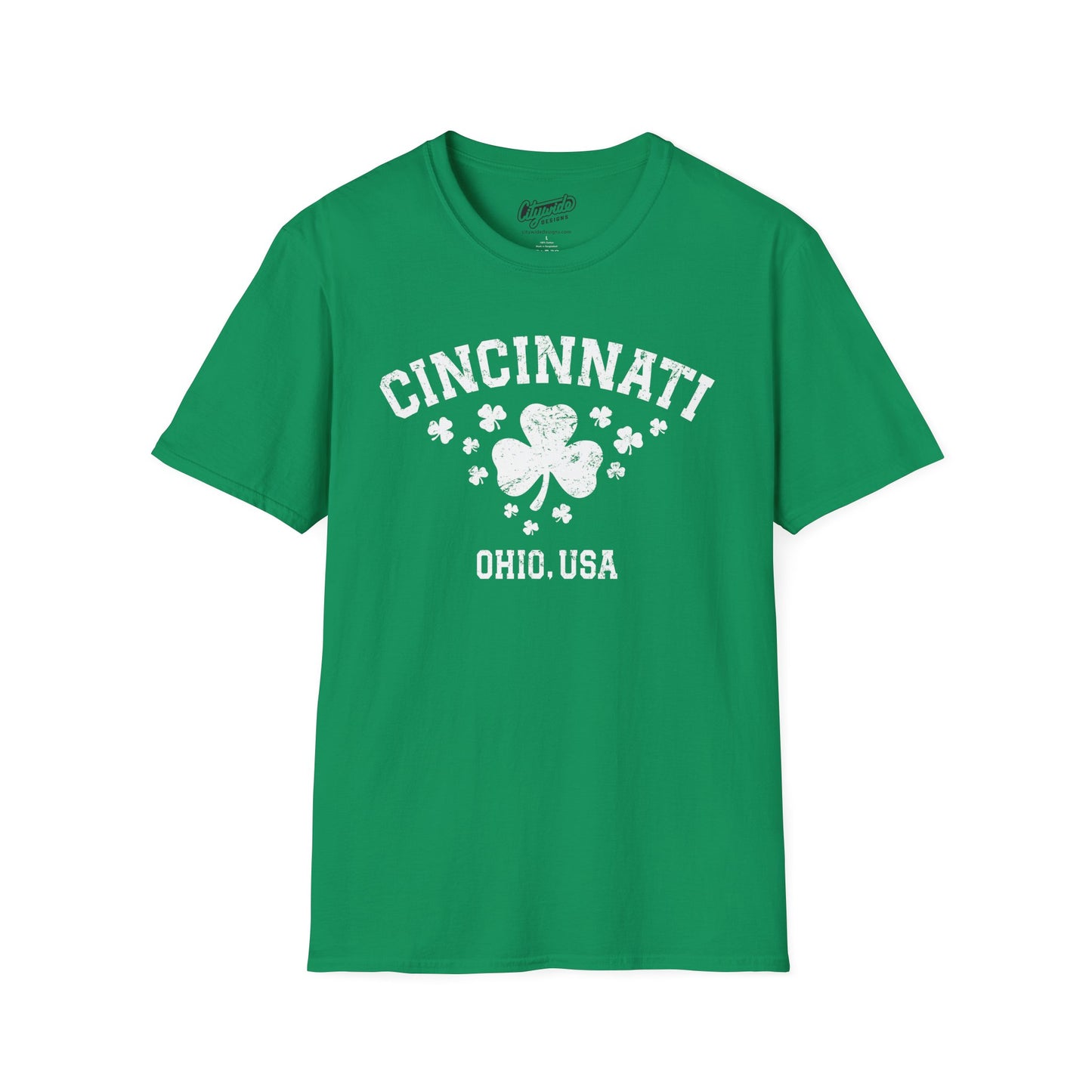Cincinnati Shamrock T-Shirt | Lucky 12 Shamrocks City Design