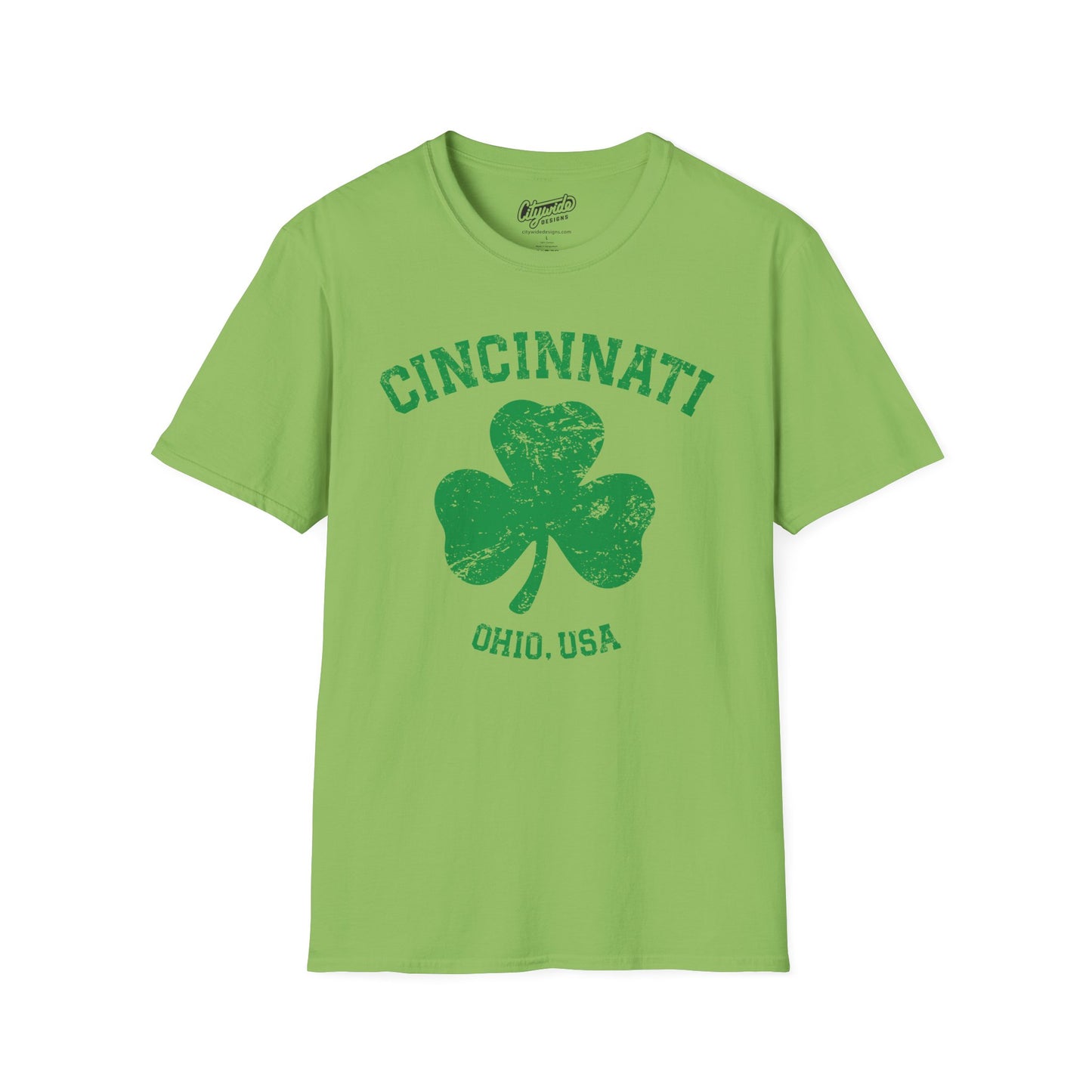 Cincinnati Shamrock T-Shirt, Great for St. Patricks Day!