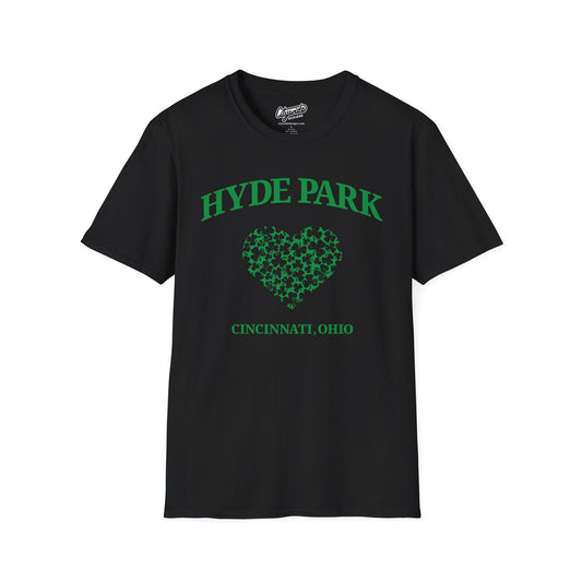 Hyde Park Neighborhood Pride Heart of Shamrocks T-Shirt