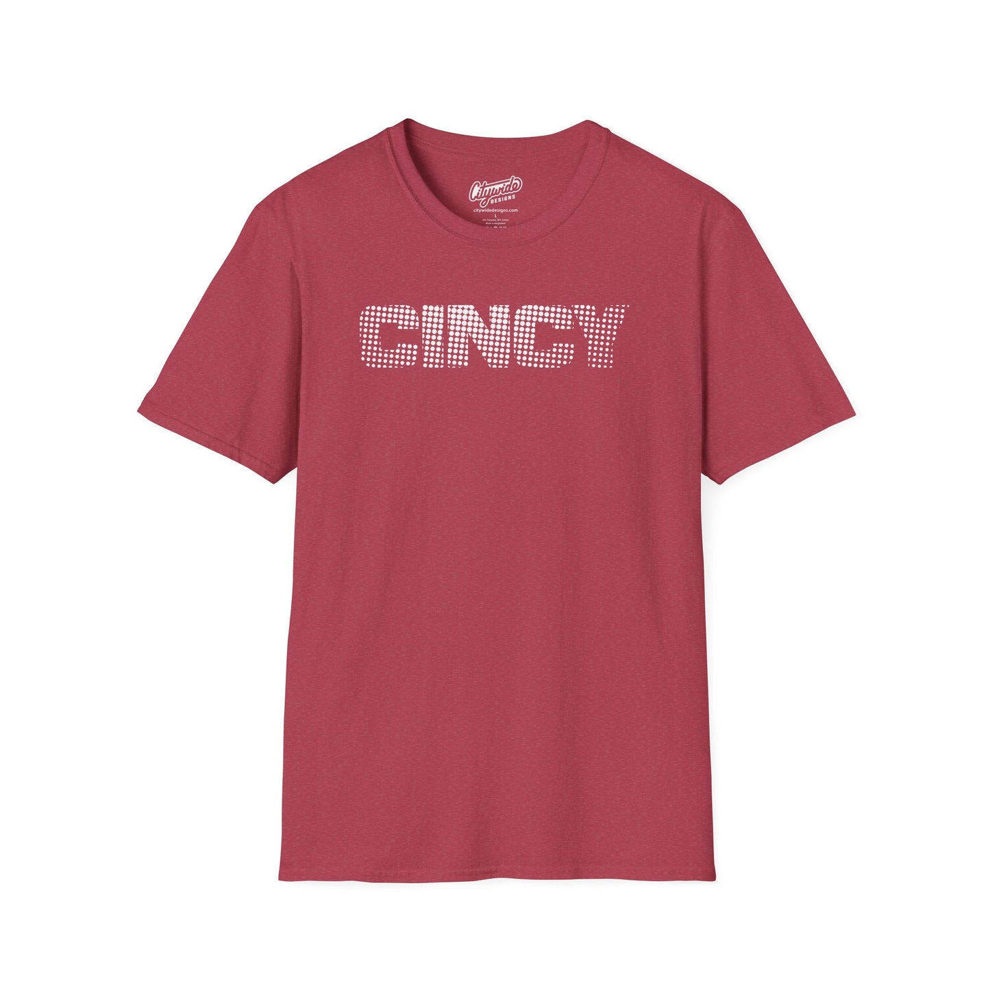 CINCY Created From Halftone Dots Design 2, Pop Art Graphic Tee