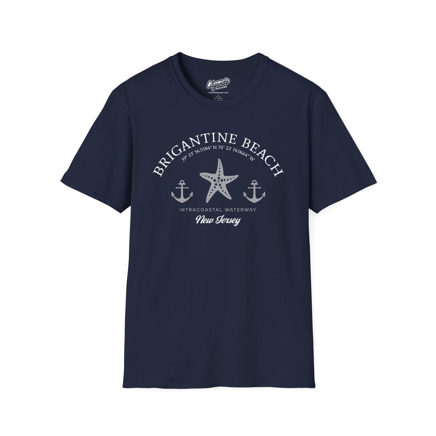 Brigantine, New Jersey Anchors and Starfish T-Shirt