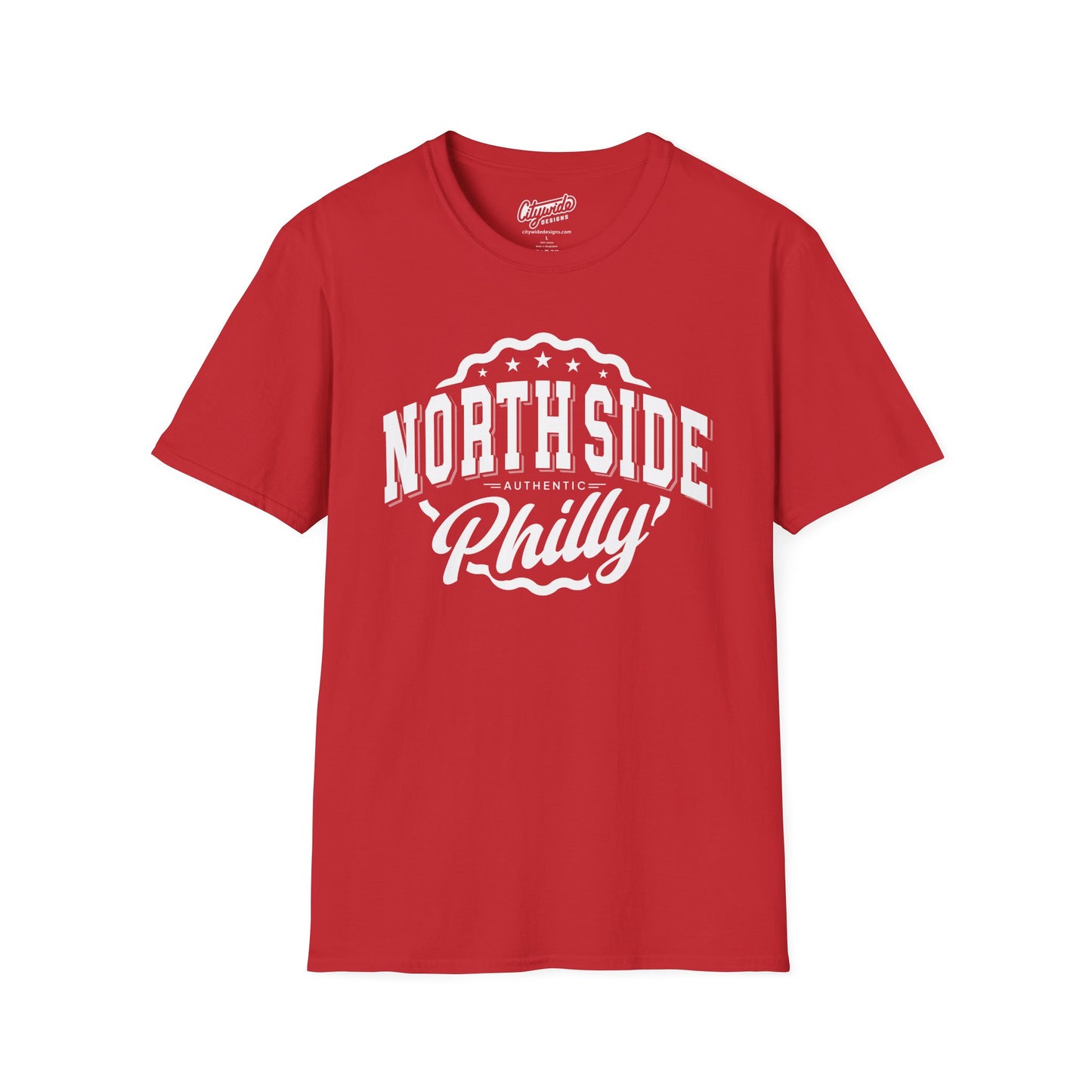 North Side Philly Graphic Tee with Stars & Ribbon, Philadelphia Pride