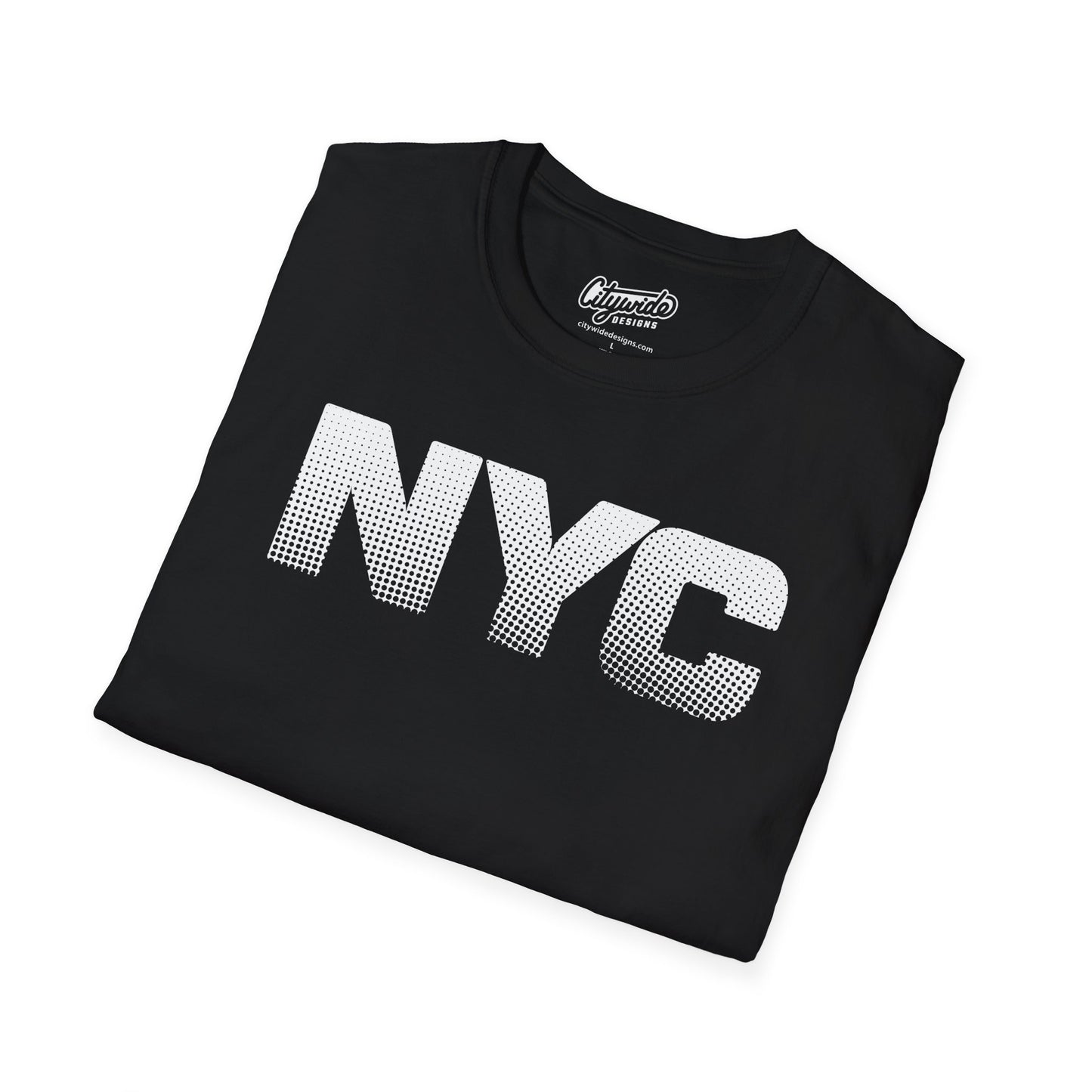 NYC Pop Art Graphic Tee Design Using Halftone Effect