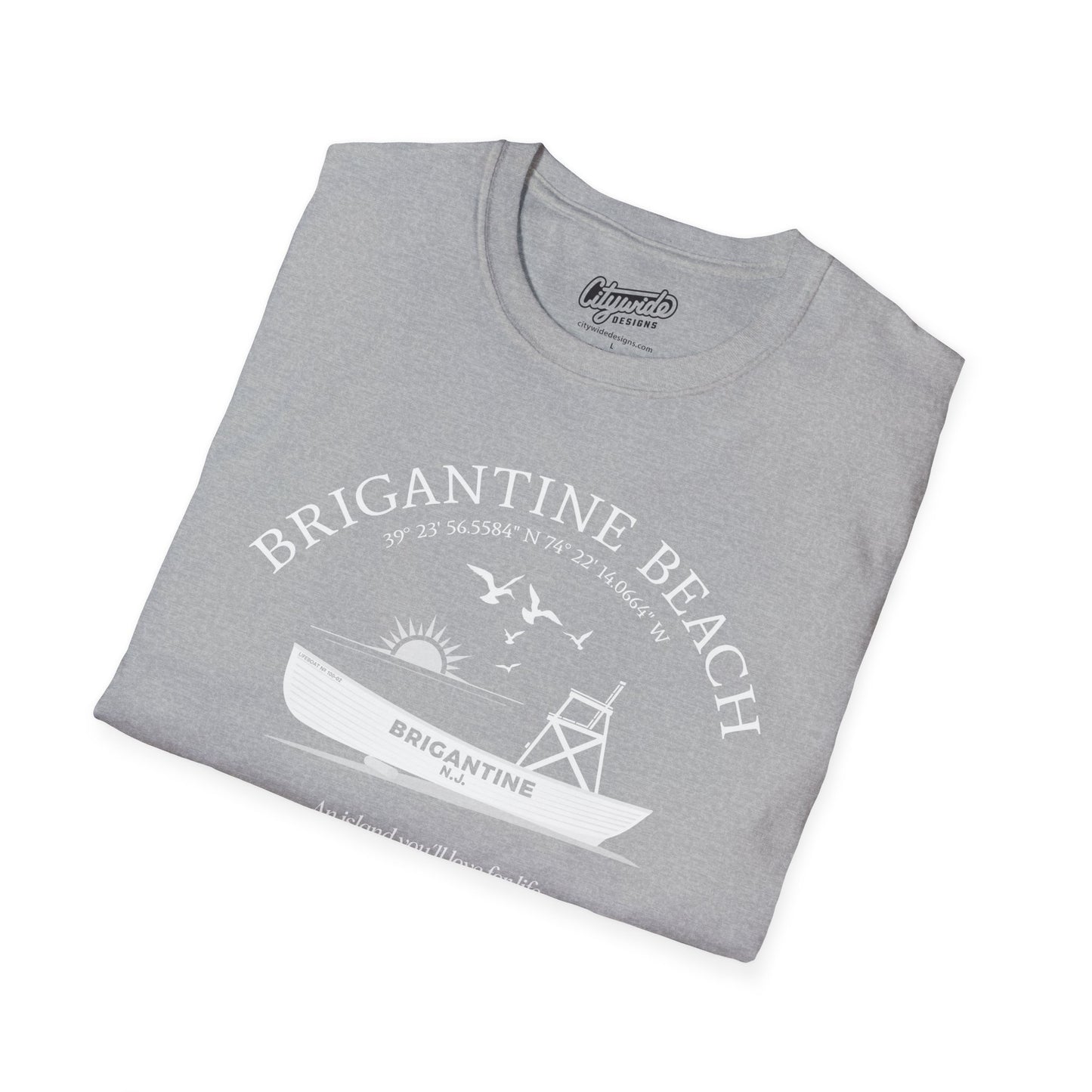 Brigantine, NJ, Beach Patrol Boat, An Island You'll Love For Life T-Shirt