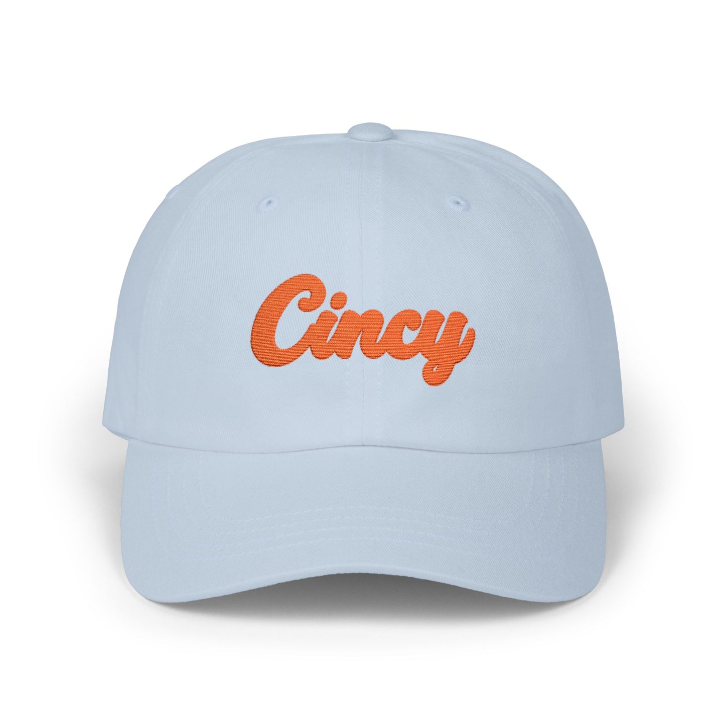 Cincy Dad Cap – Embroidered Script Baseball Hat (Cincinnati Fan)