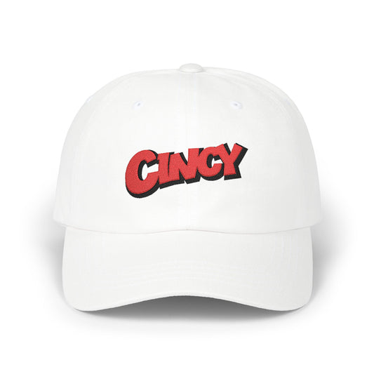 Cincy Jungle Pop Cap – Embroidered Script Baseball Hat (Cincinnati Fan)