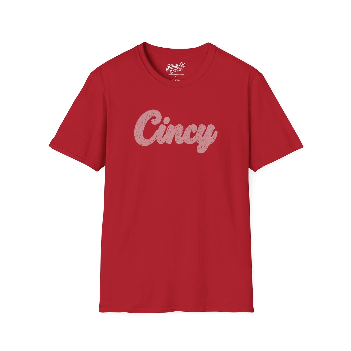Cincy Grunge Tee – Ghosted White Cincinnati Style Shirt