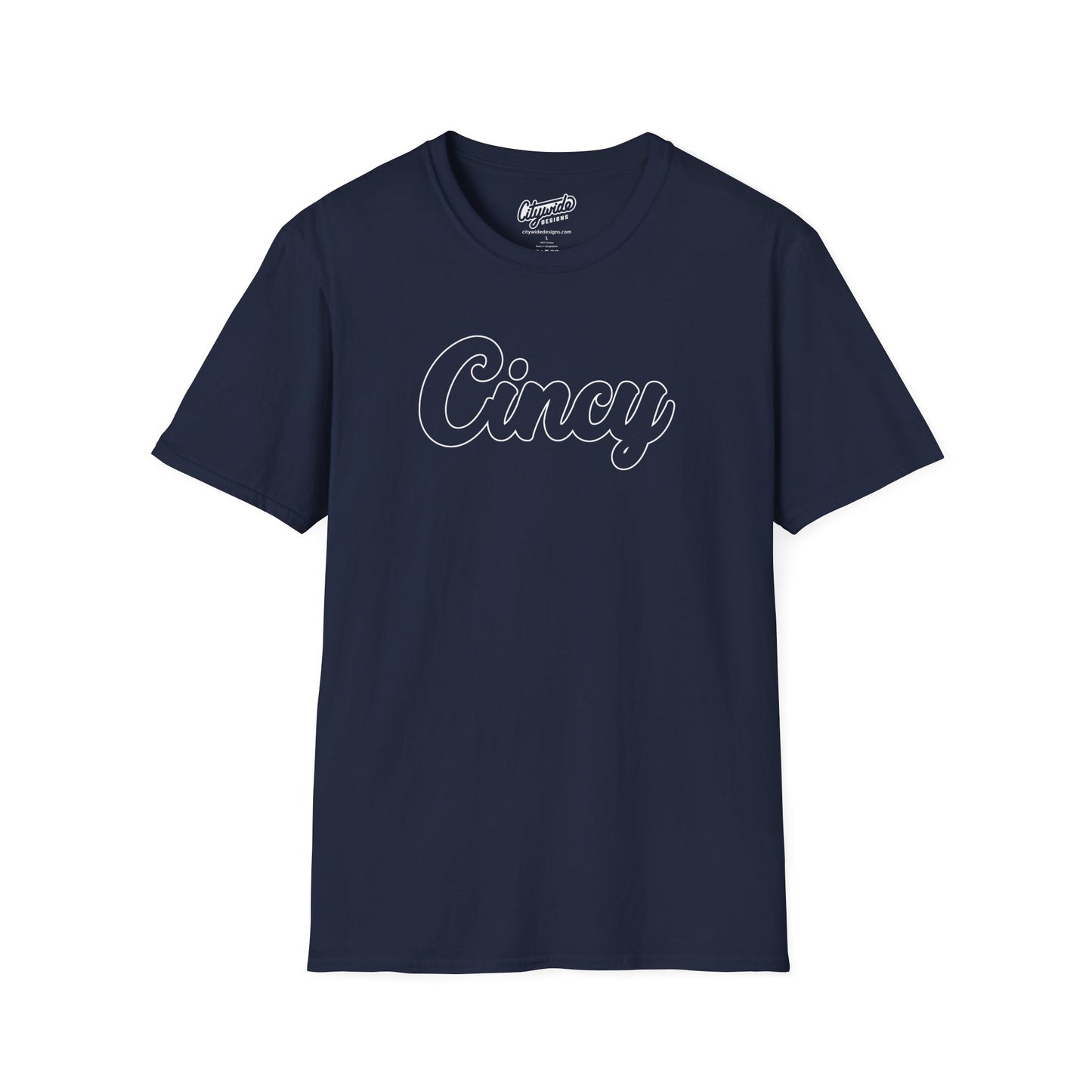 Cincy T-Shirt With Outline Font – Cincinnati Graphic Tee